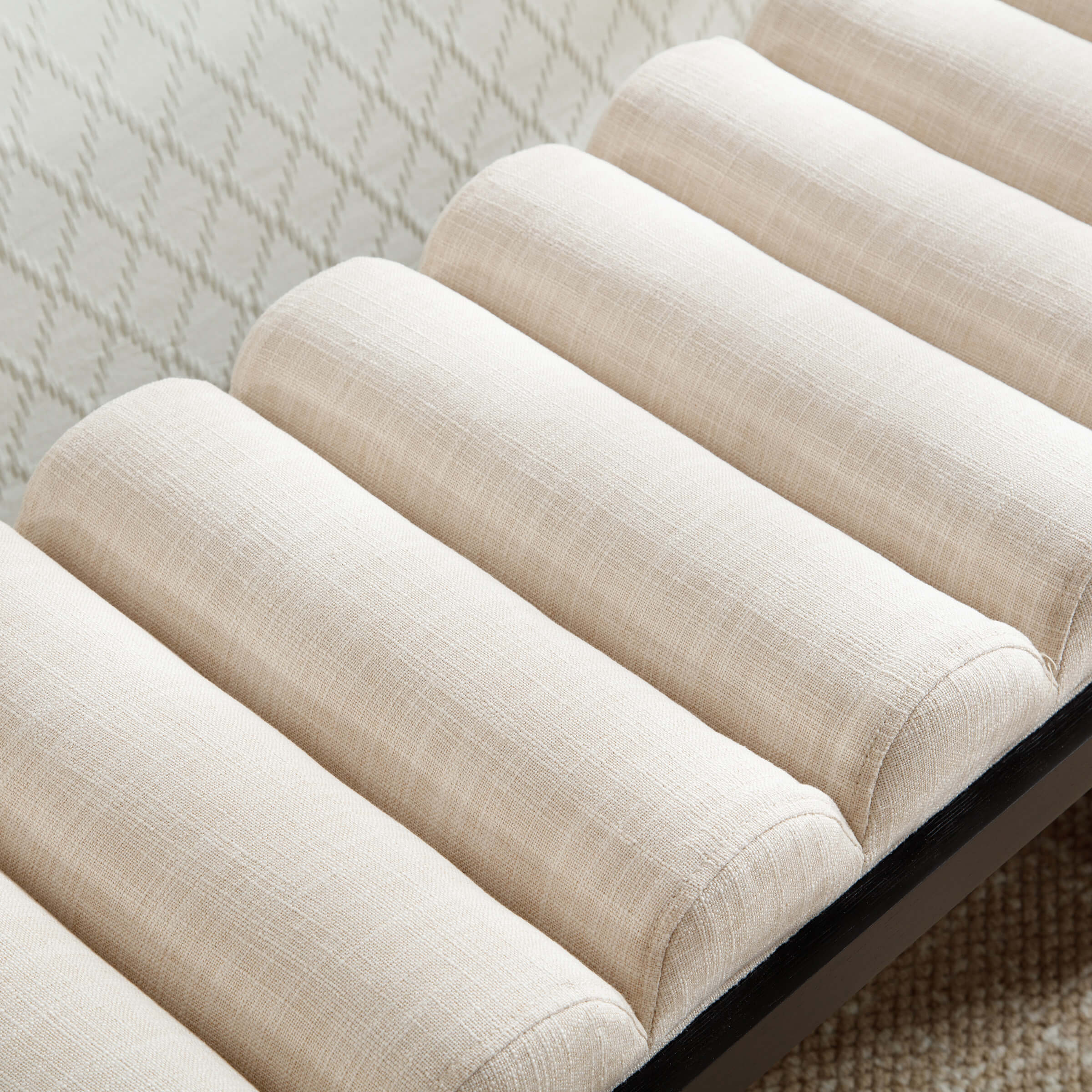Modern Padded Wood Frame Bench - 2639BH - Image 23