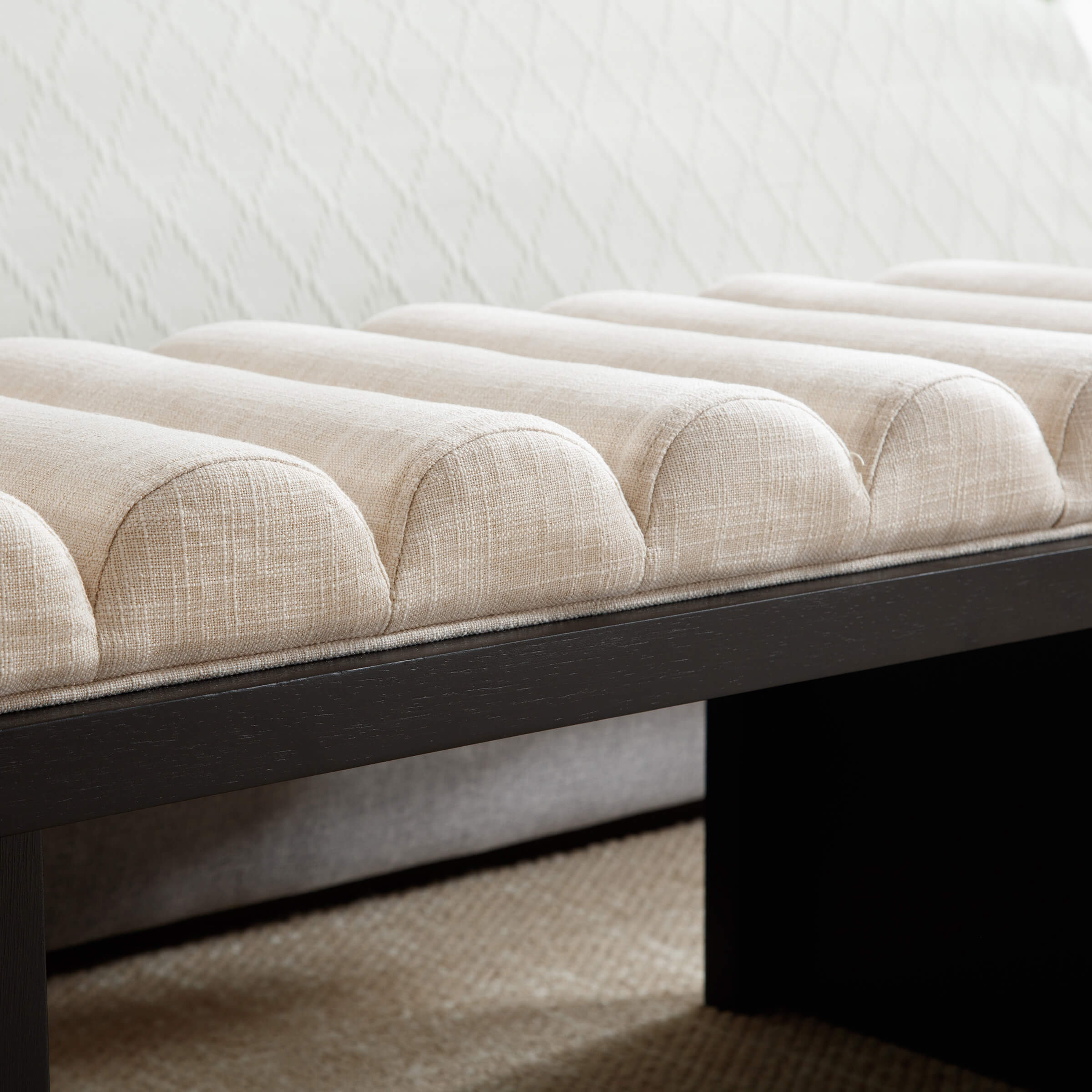 Modern Padded Wood Frame Bench - 2639BH - Image 24