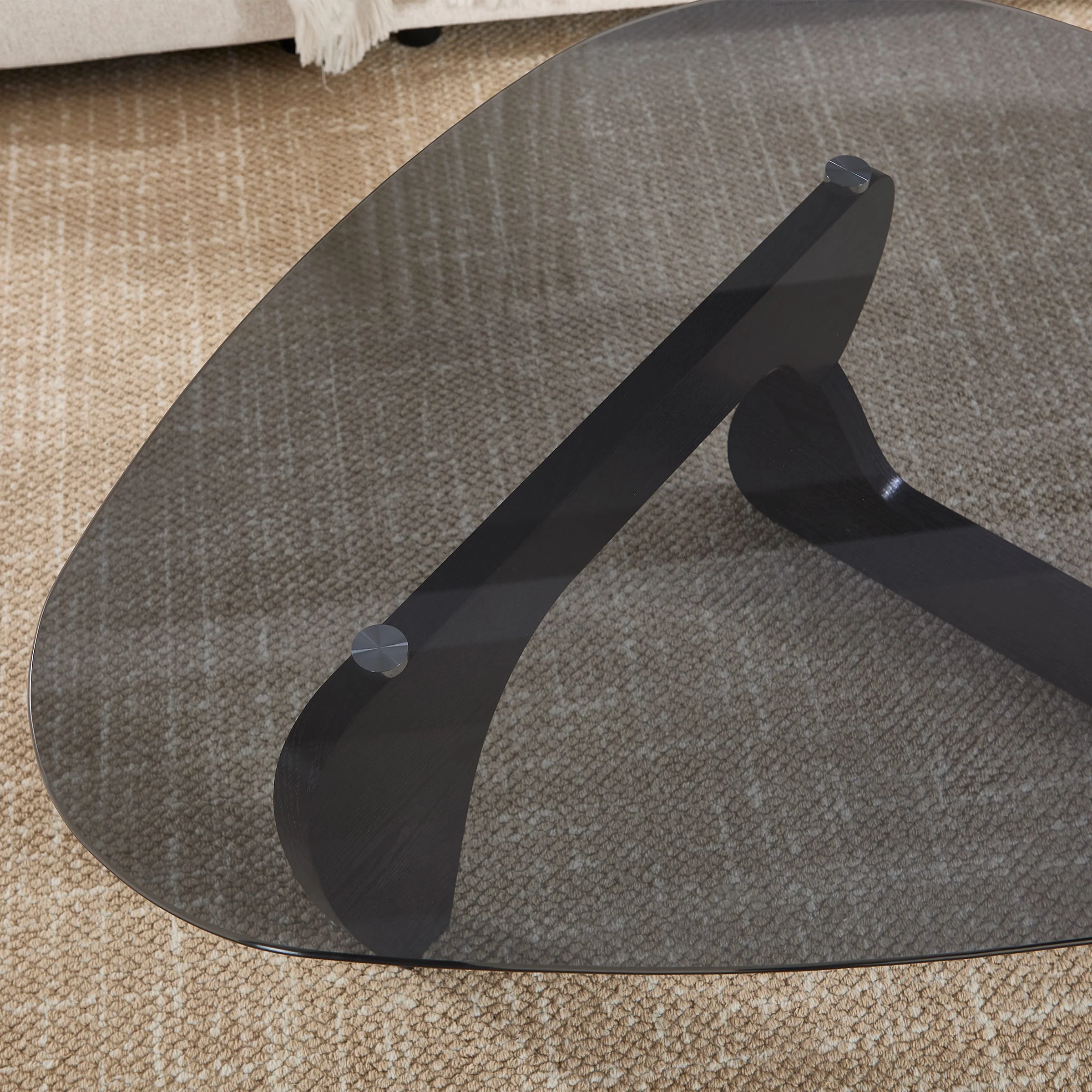 Modern Triangle Center Glass Coffee Table - 7736CT - Image 15