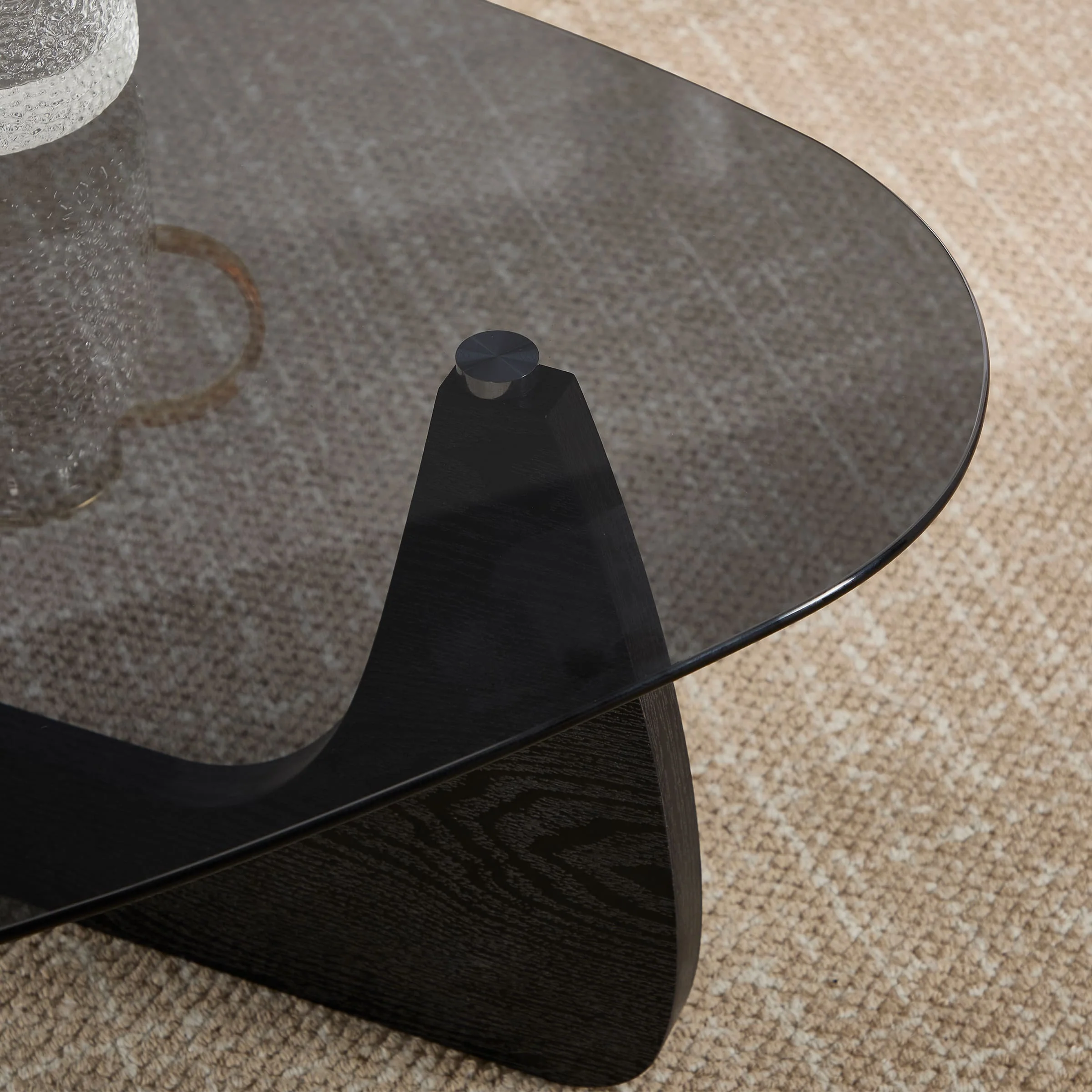 Modern Triangle Center Glass Coffee Table - 7736CT - Image 16