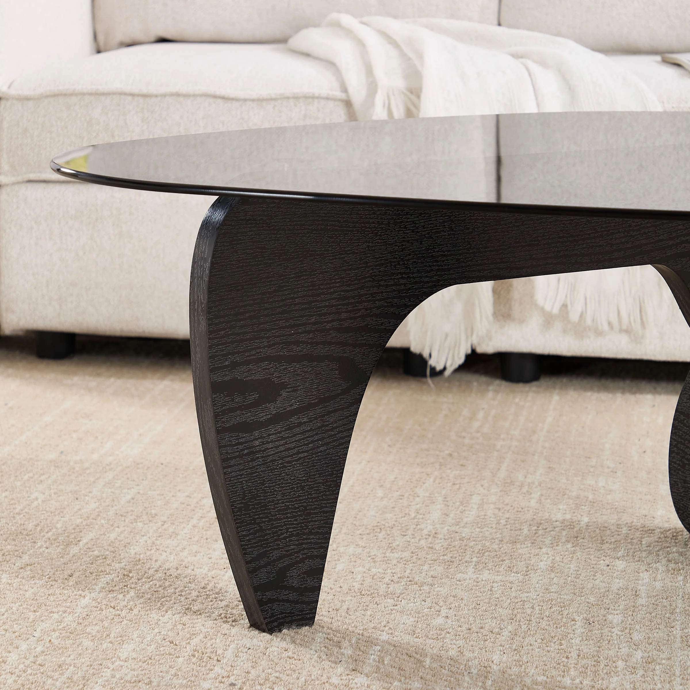 Modern Triangle Center Glass Coffee Table - 7736CT - Image 17