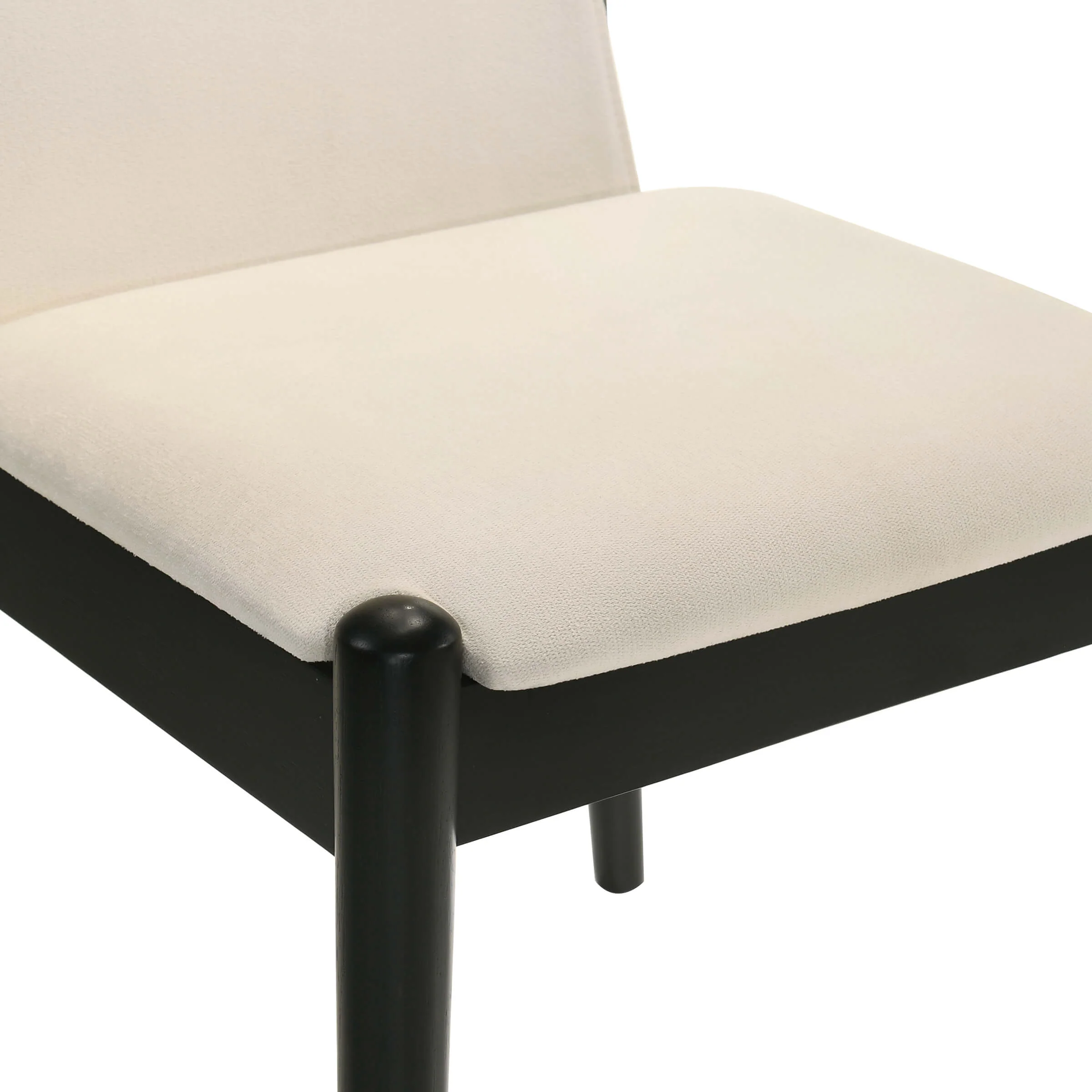 Modern Upholstered Linen Fabric Dining Chairs Set of 2 - 0009DC - Image 6