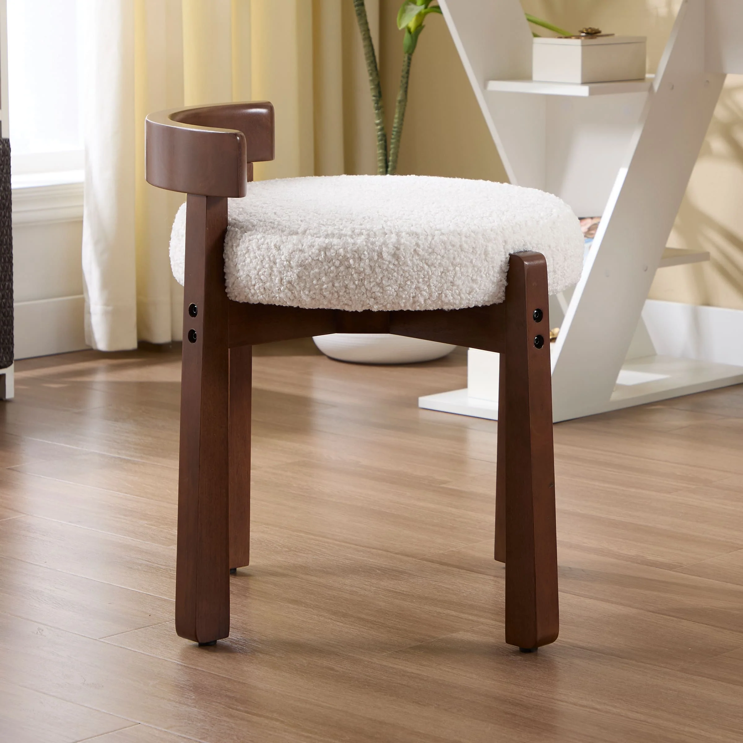 Modern Wood Ottoman with Backrest 1PC - 2654OT - Image 10