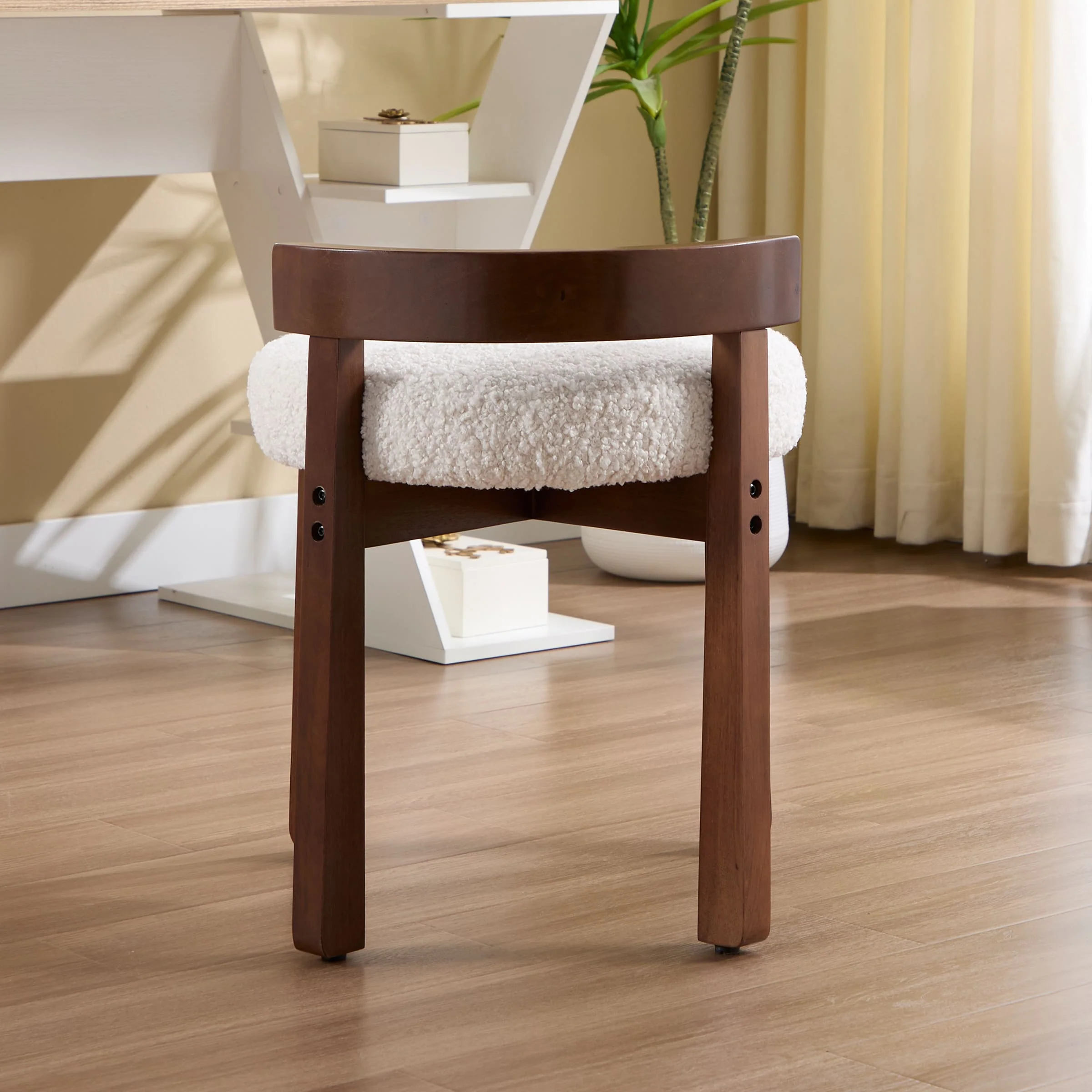 Modern Wood Ottoman with Backrest 1PC - 2654OT - Image 11