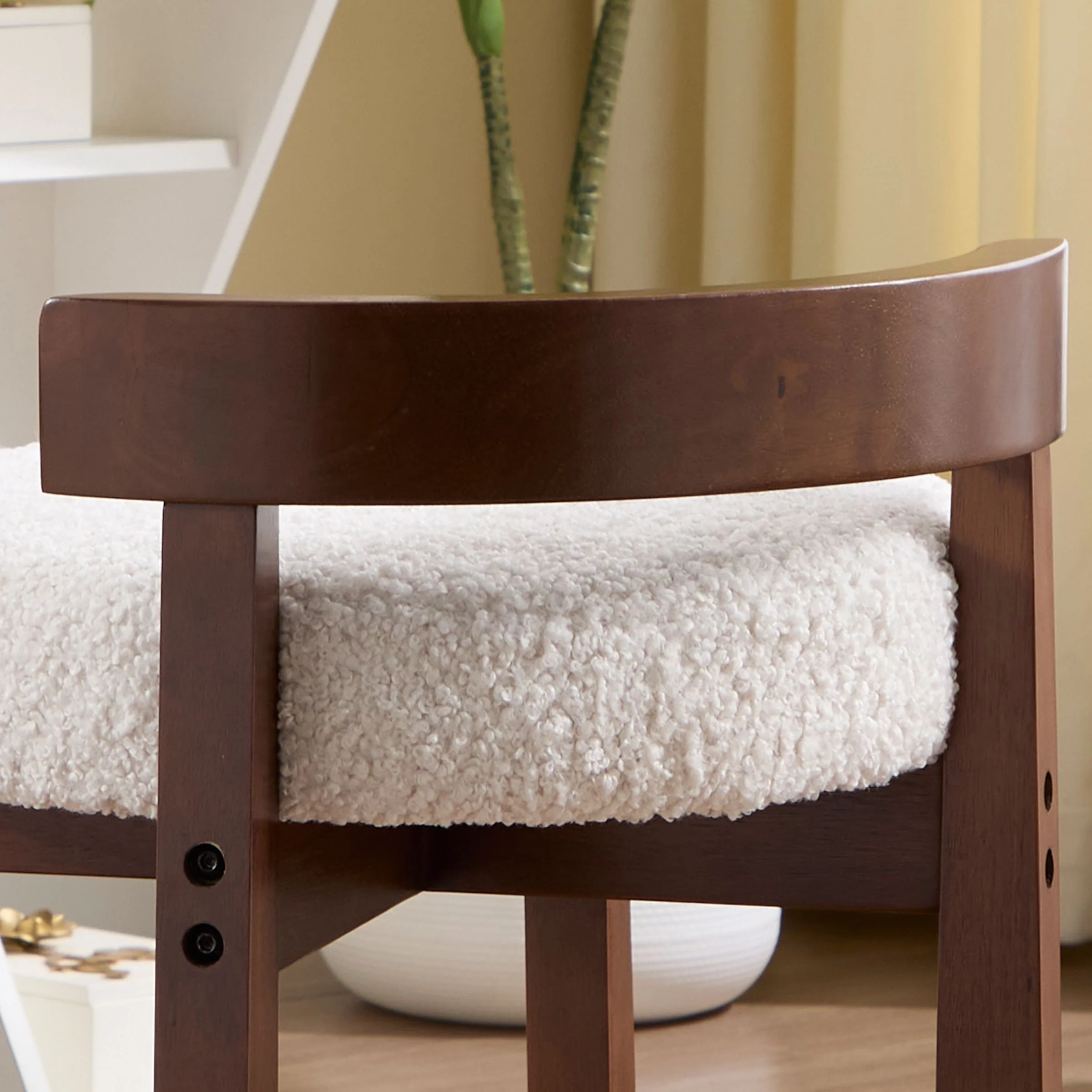Modern Wood Ottoman with Backrest 1PC - 2654OT - Image 14