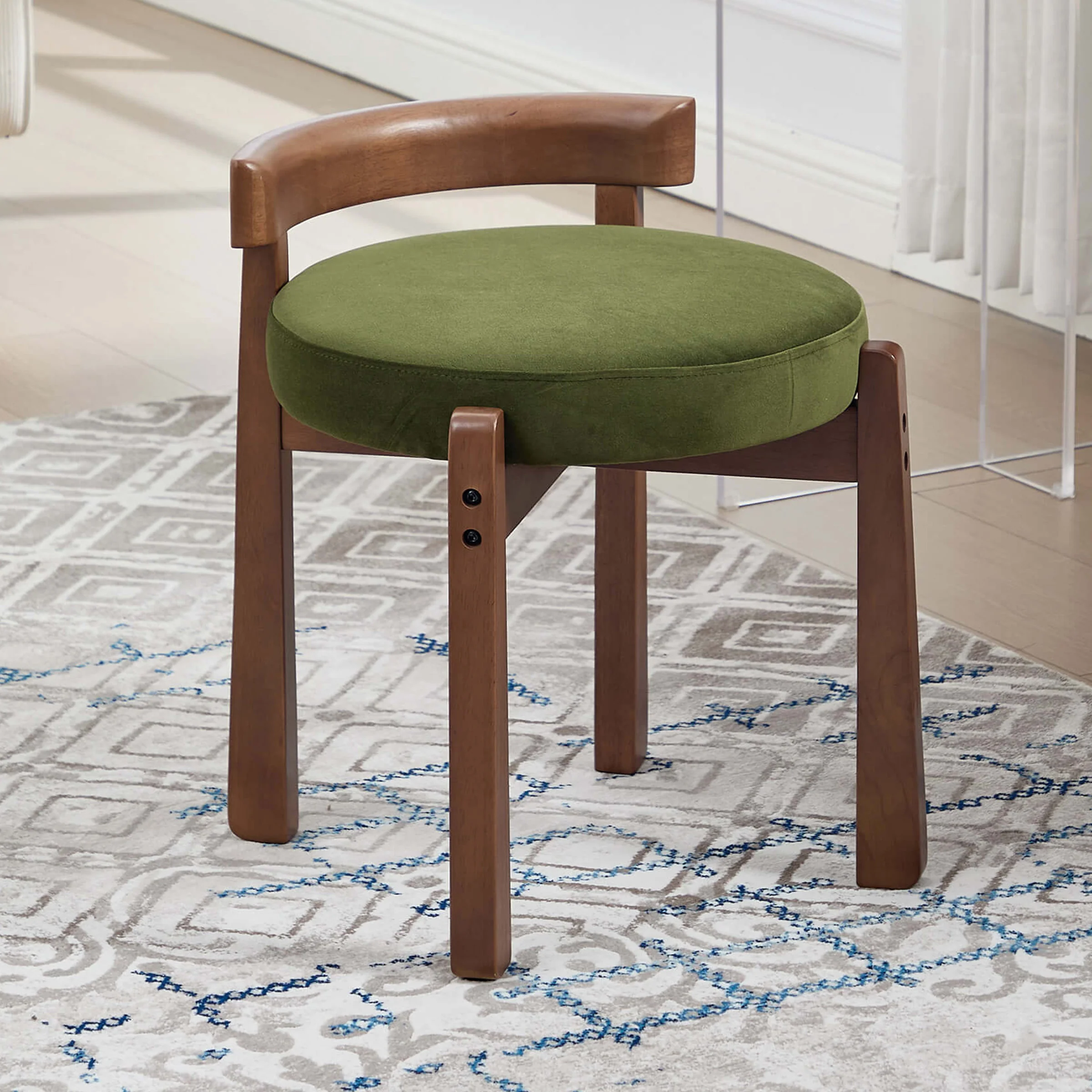 Modern Wood Ottoman with Backrest 1PC - 2654OT - Image 21