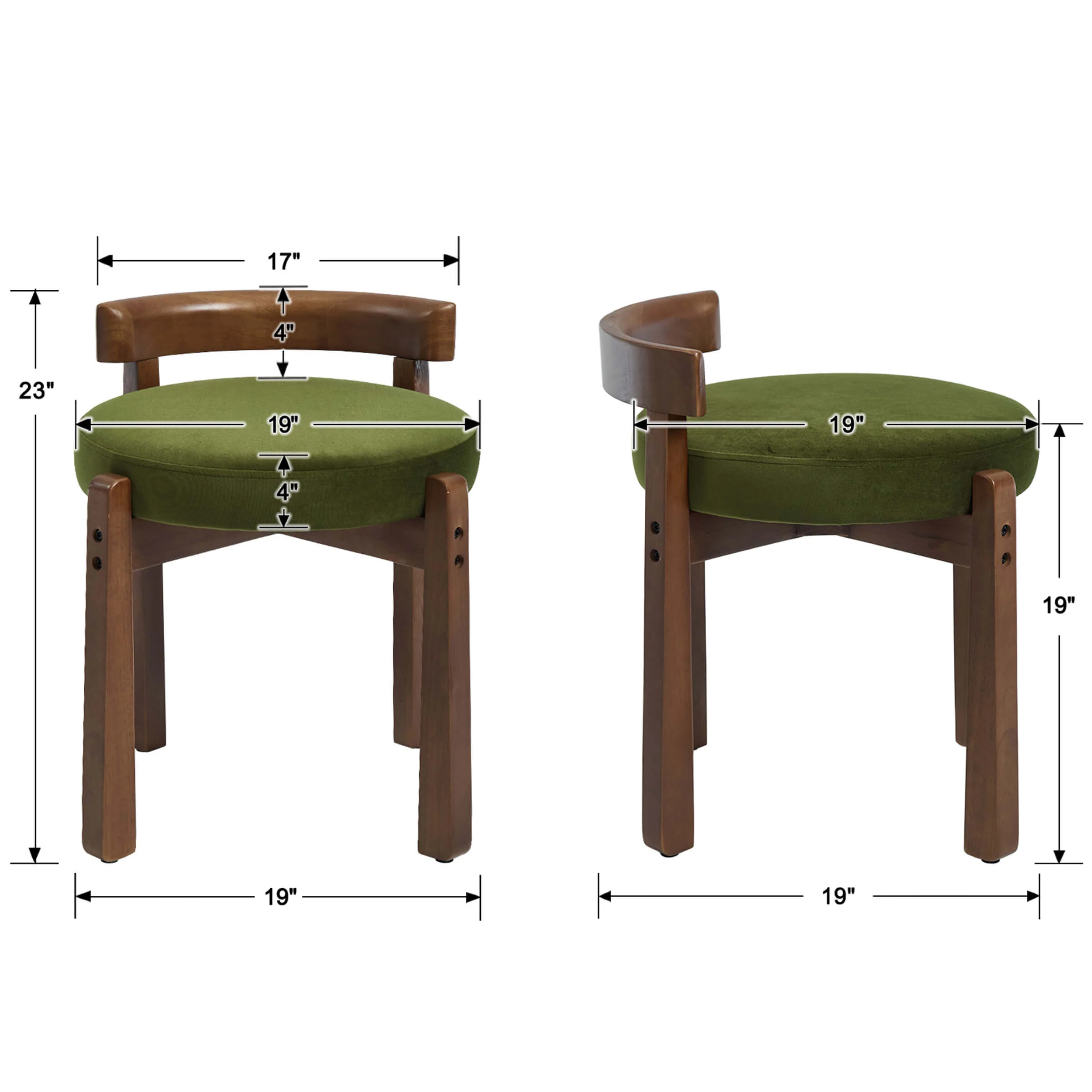 Modern Wood Ottoman with Backrest 1PC - 2654OT - Image 26