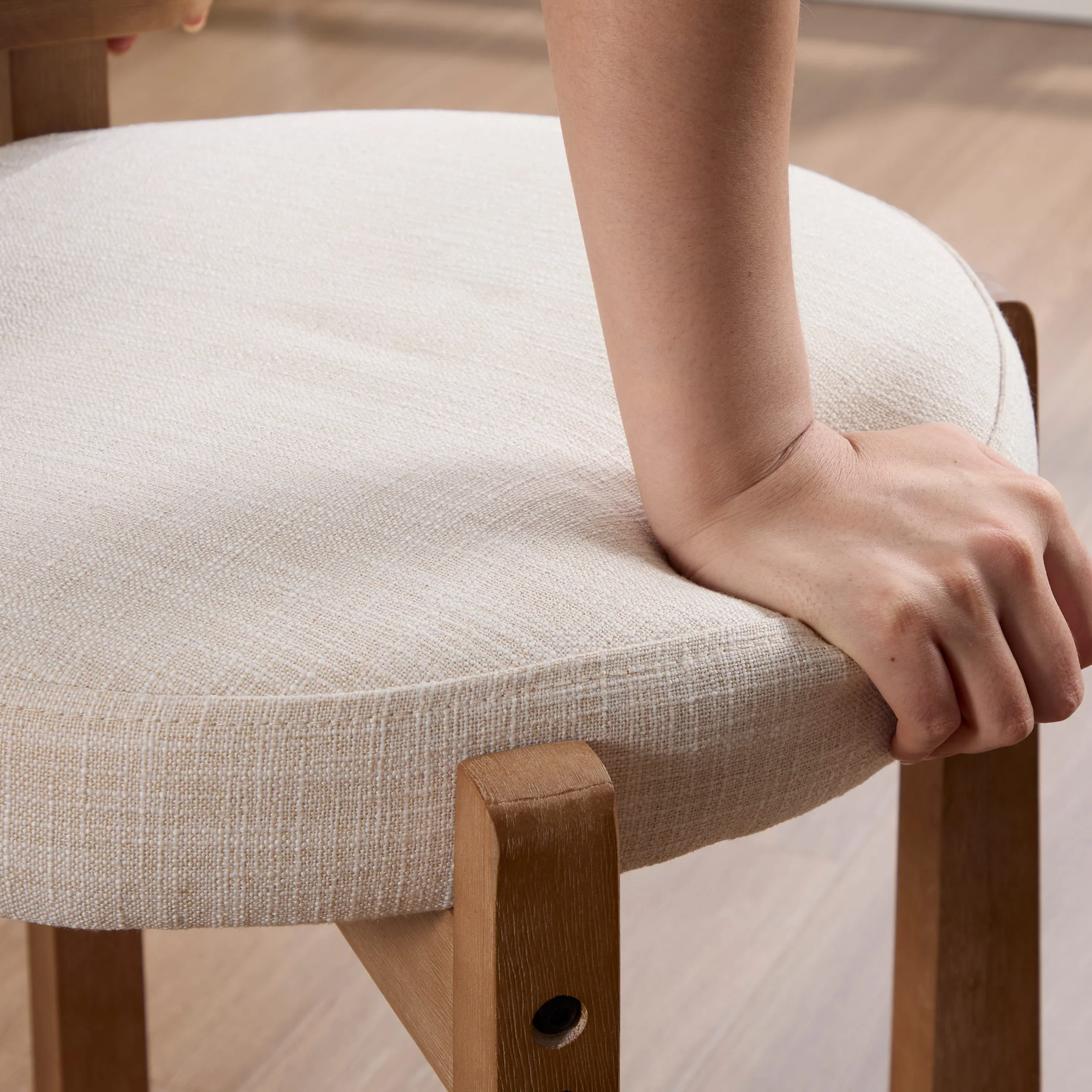 Modern Wood Ottoman with Backrest 1PC - 2654OT - Image 5