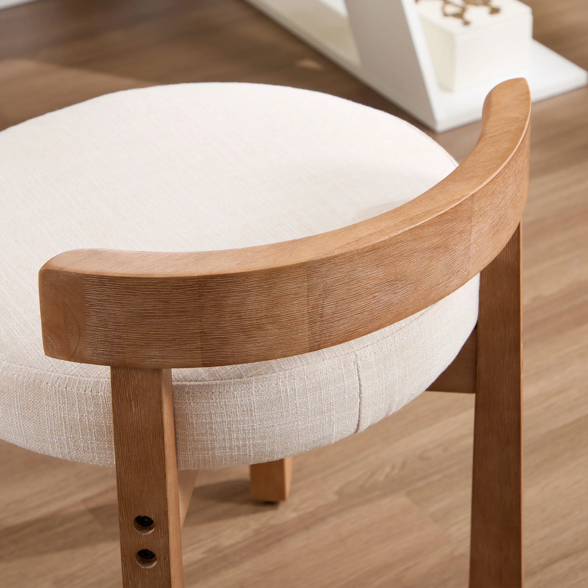 Modern Wood Ottoman with Backrest 1PC - 2654OT - Image 6