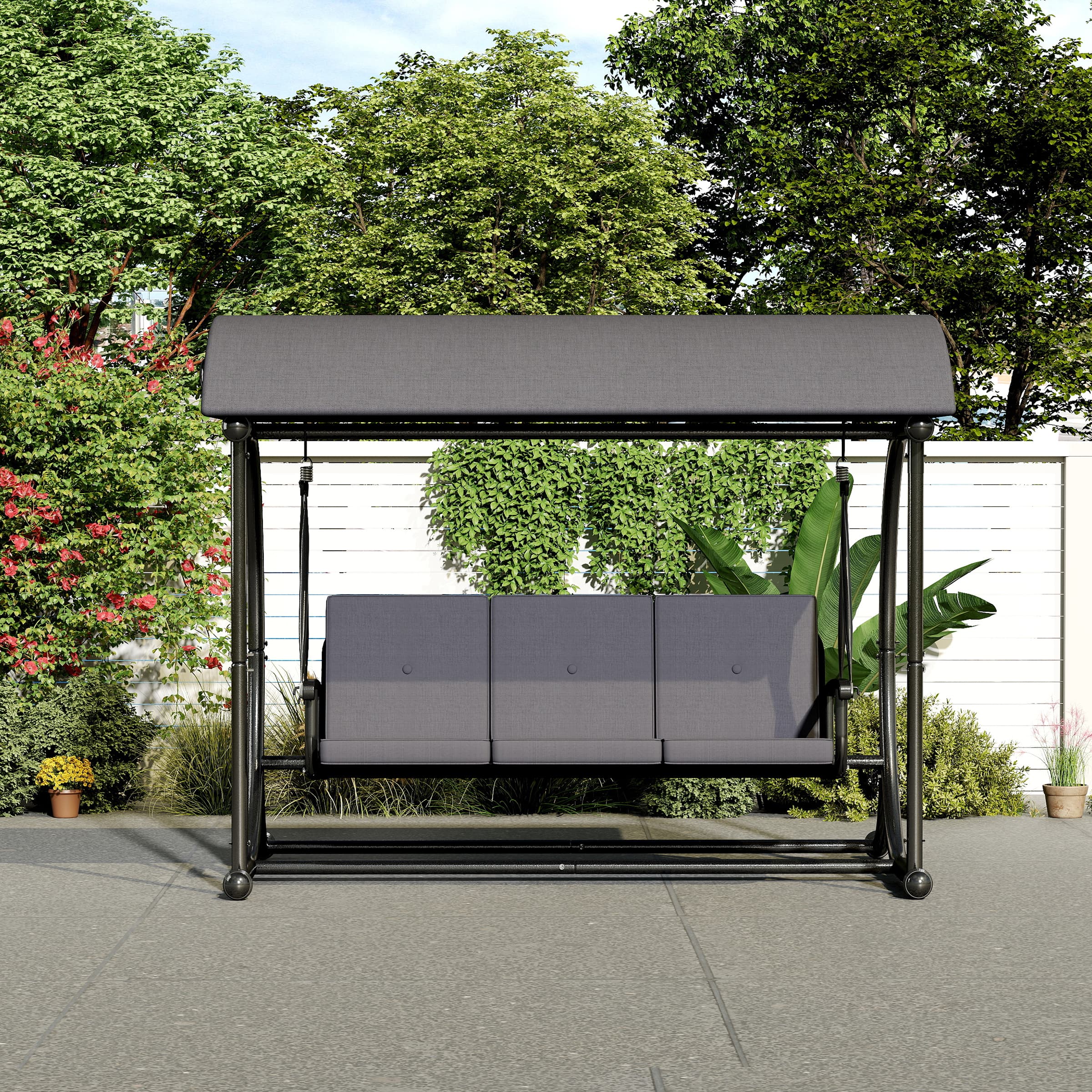 Outdoor Adjustable Porch Swing Bed - 4102HS - Image 13