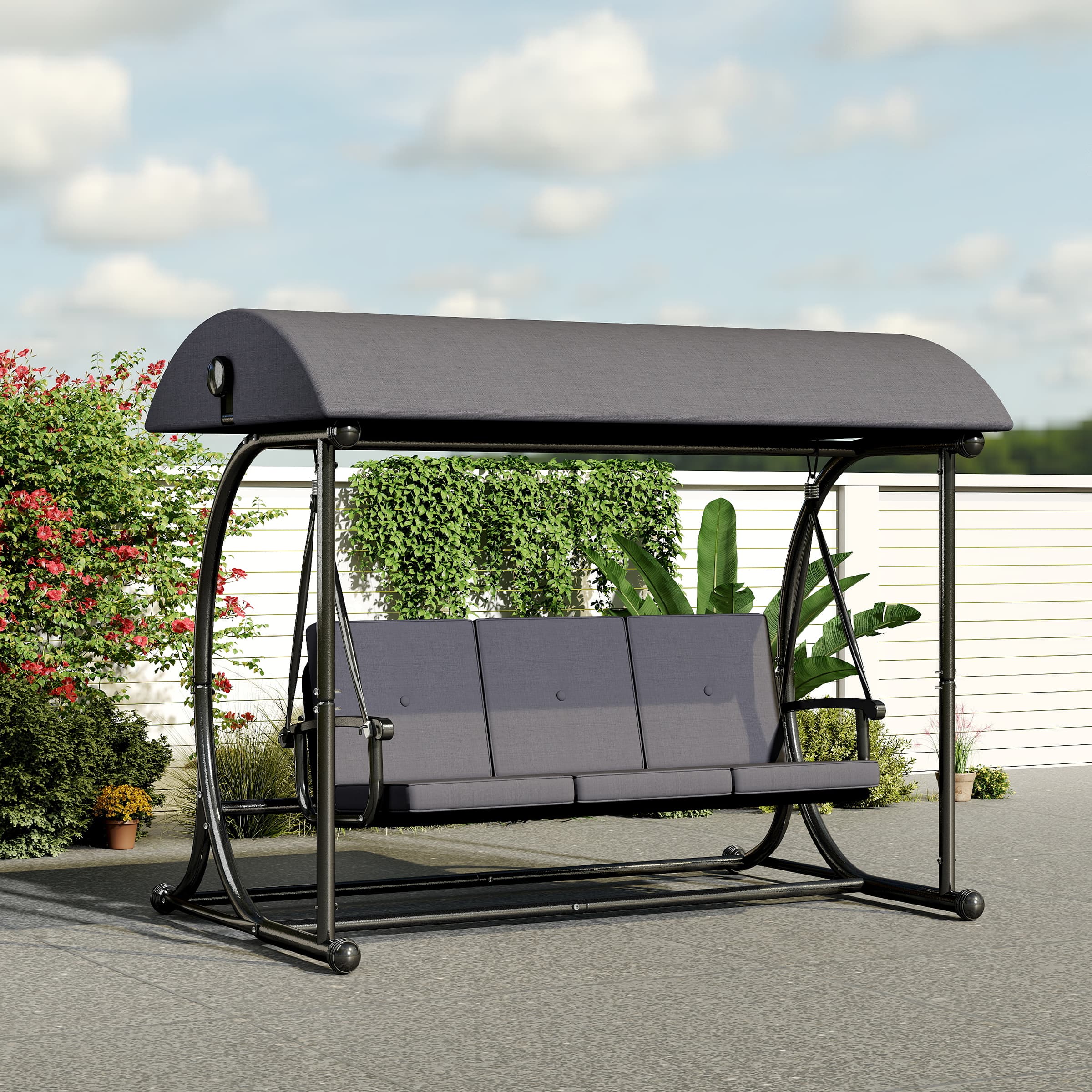 Outdoor Adjustable Porch Swing Bed - 4102HS - Image 14