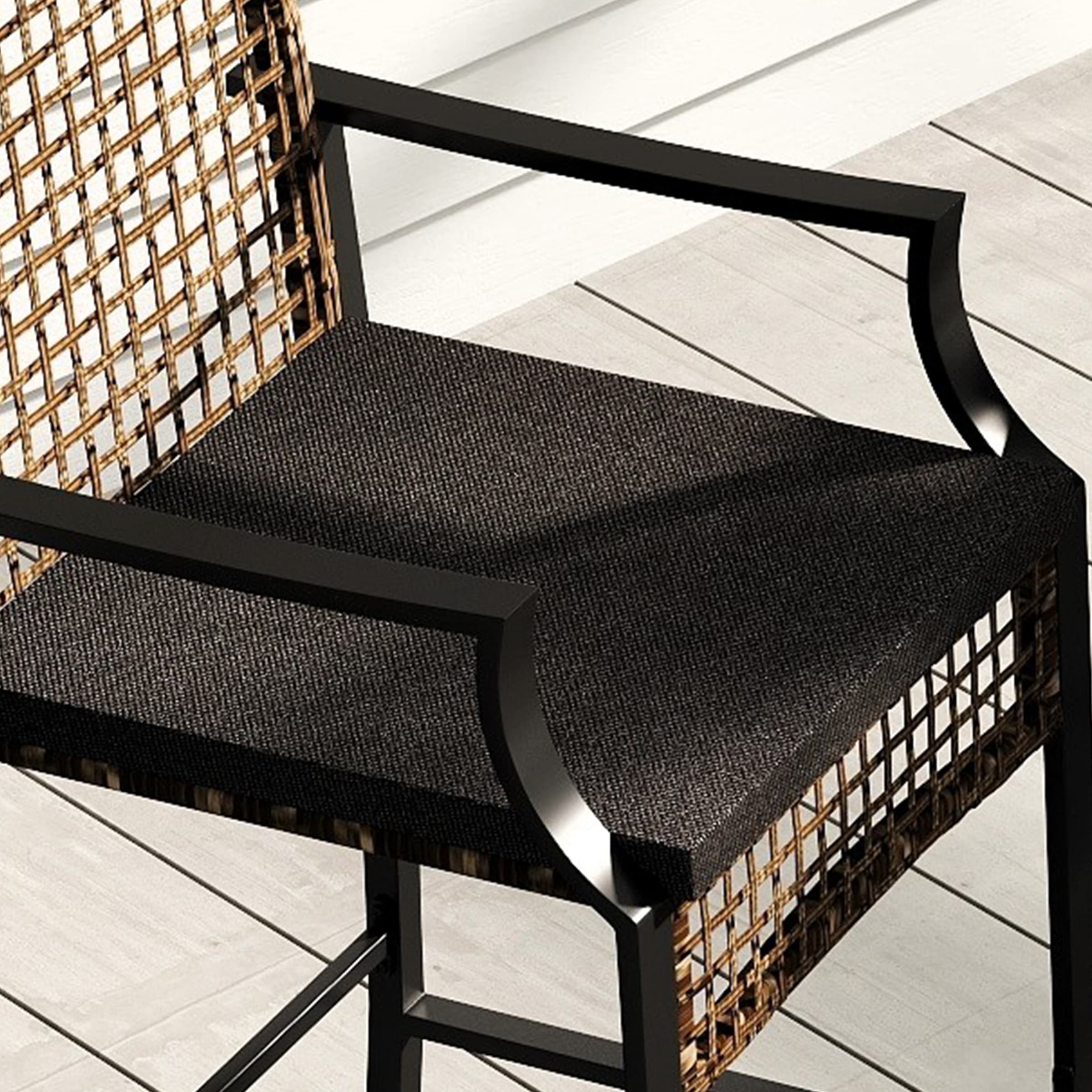 Outdoor Rattan Barstools with High Top Table 3 PCS - X108SE - Image 13