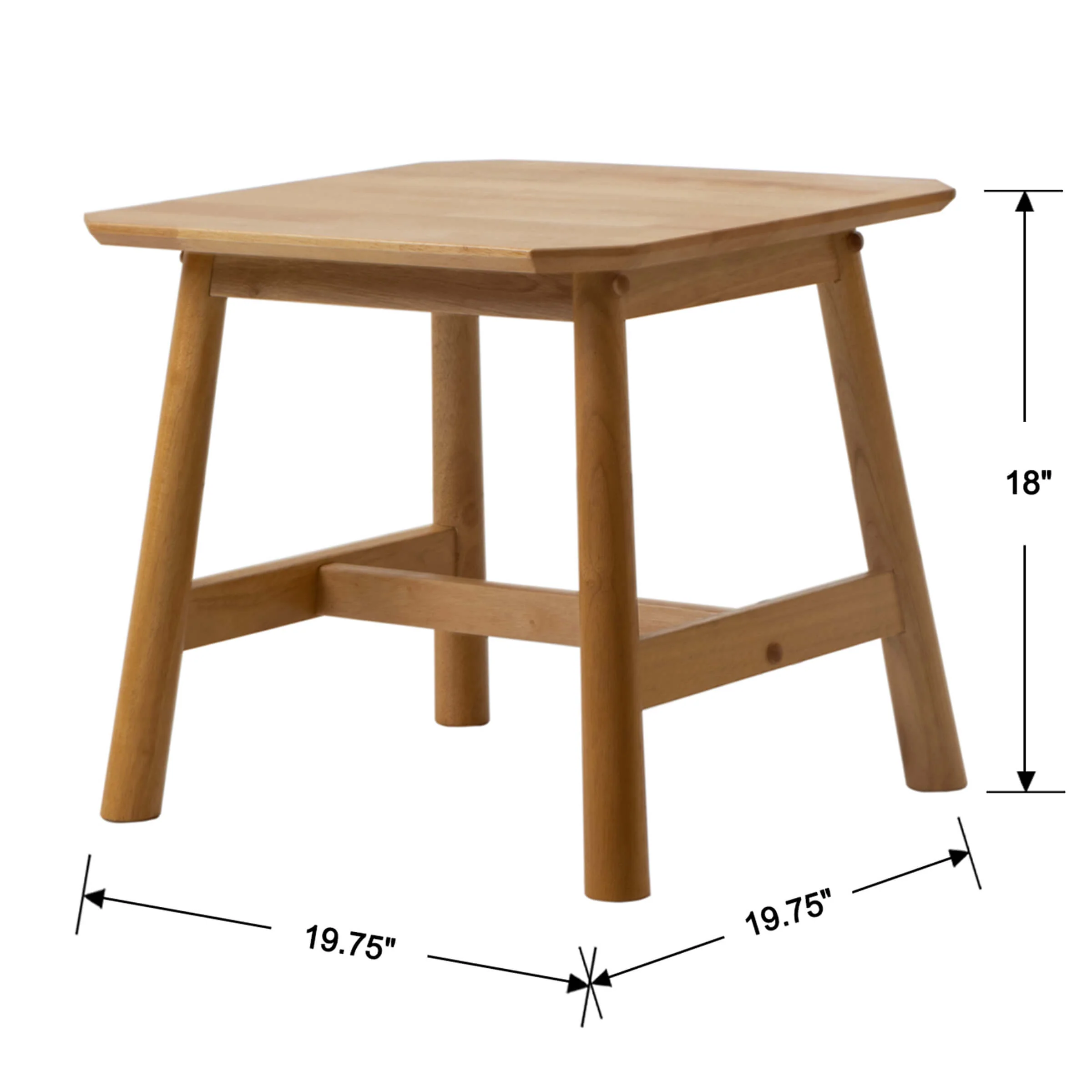 Rustic Farmhouse Small Square End Table - XX923ST - Image 4