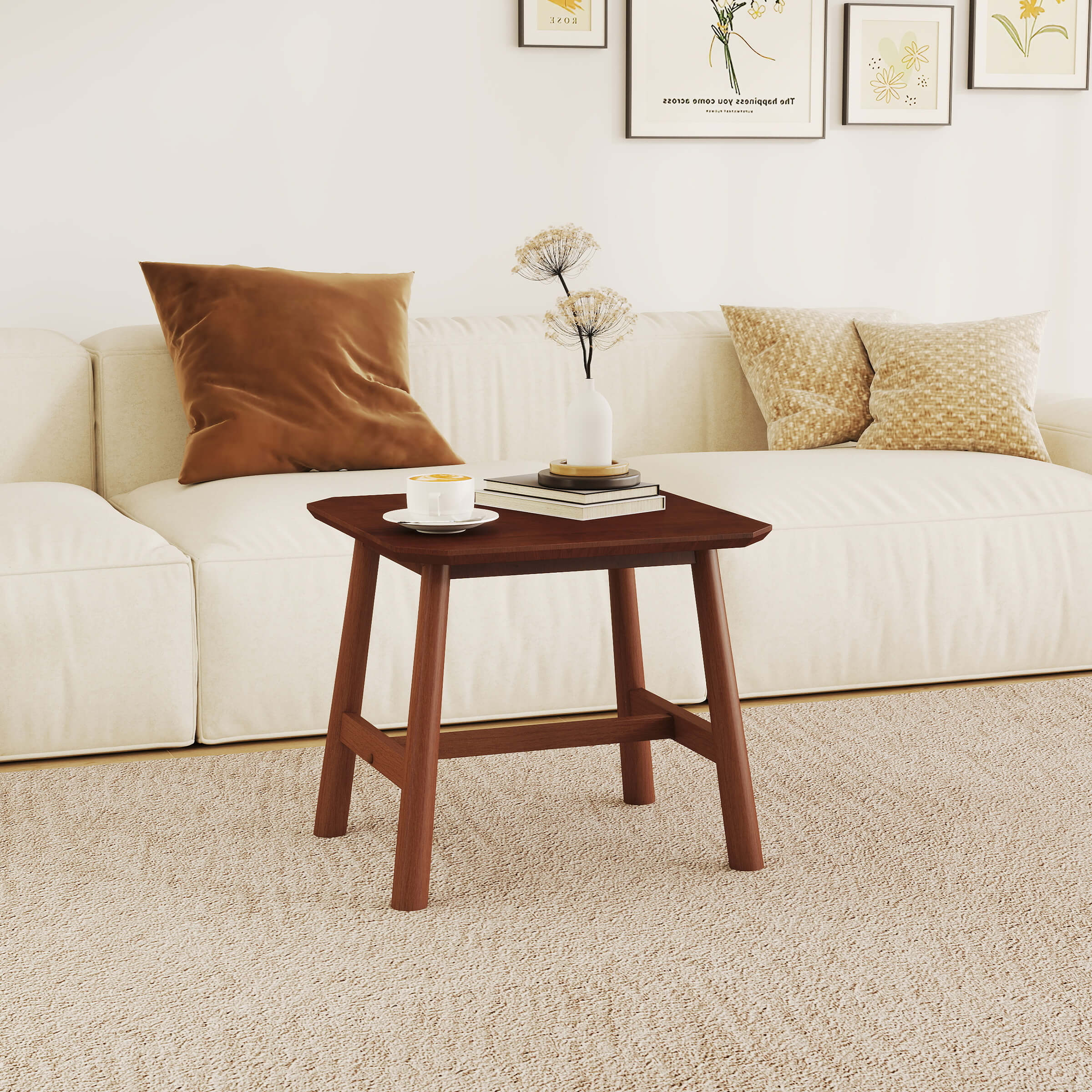 Rustic Farmhouse Small Square End Table - XX923ST - Image 7