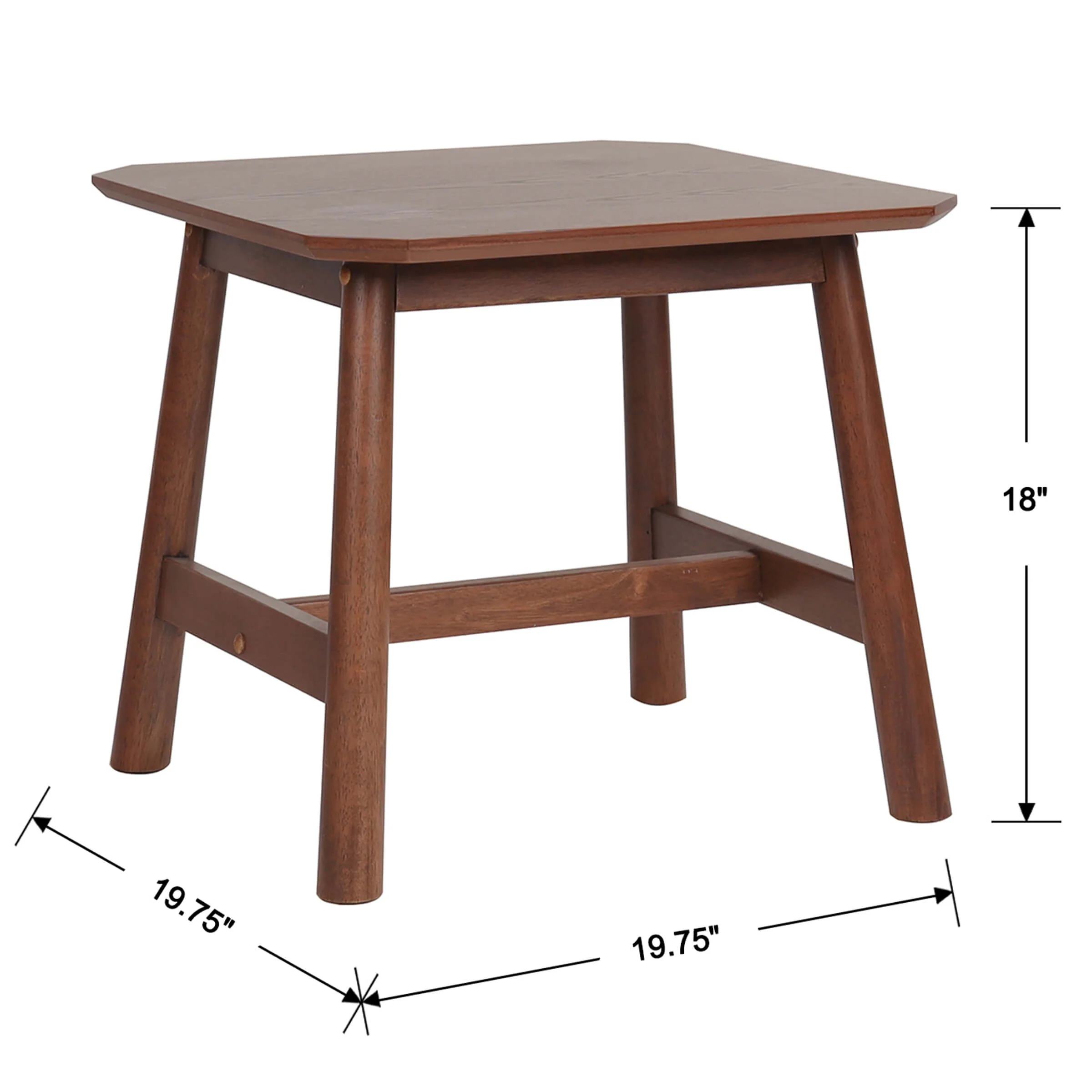 Rustic Farmhouse Small Square End Table - XX923ST - Image 8