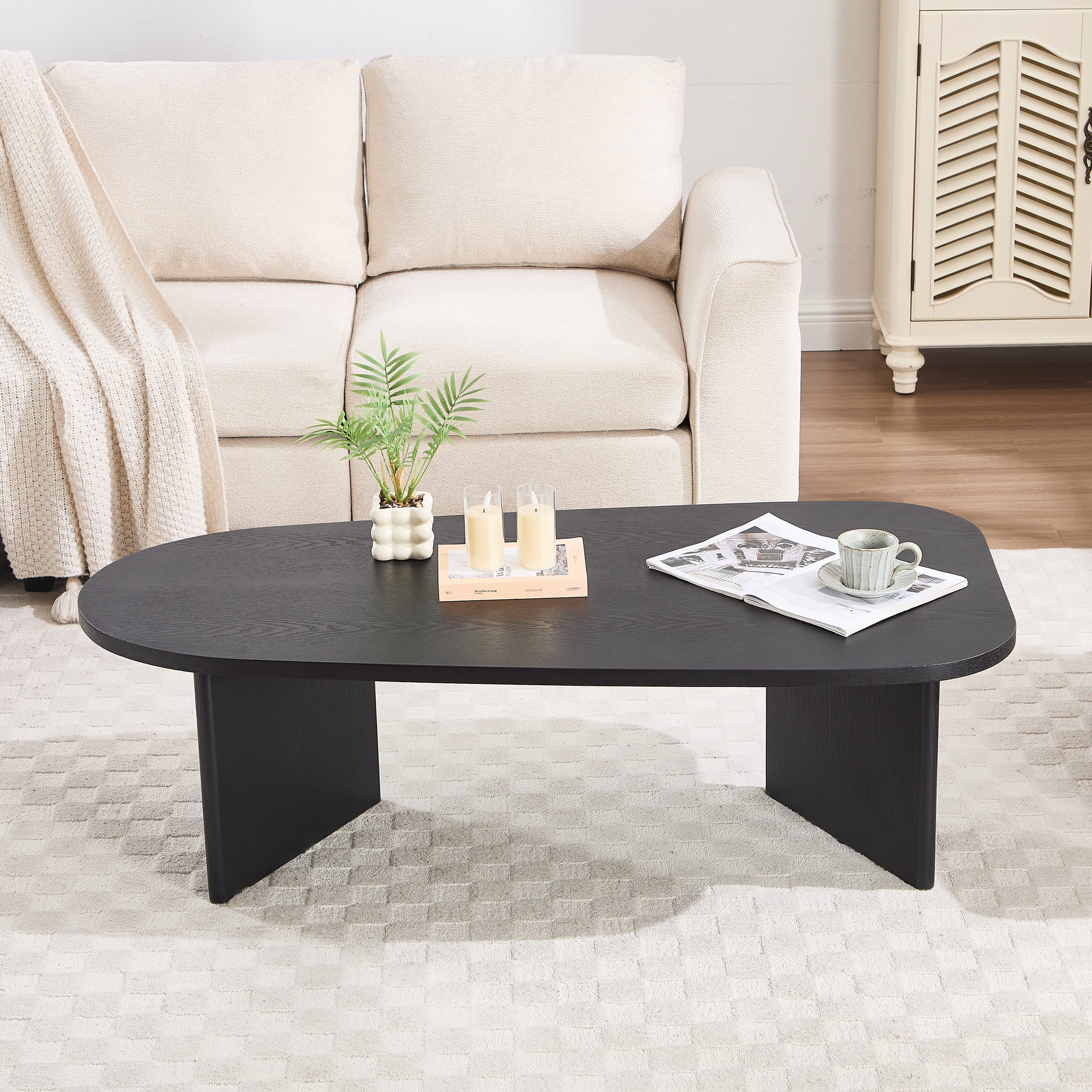 Solid Wood Irregular-Shaped Coffee Table - XX150CT - Image 11