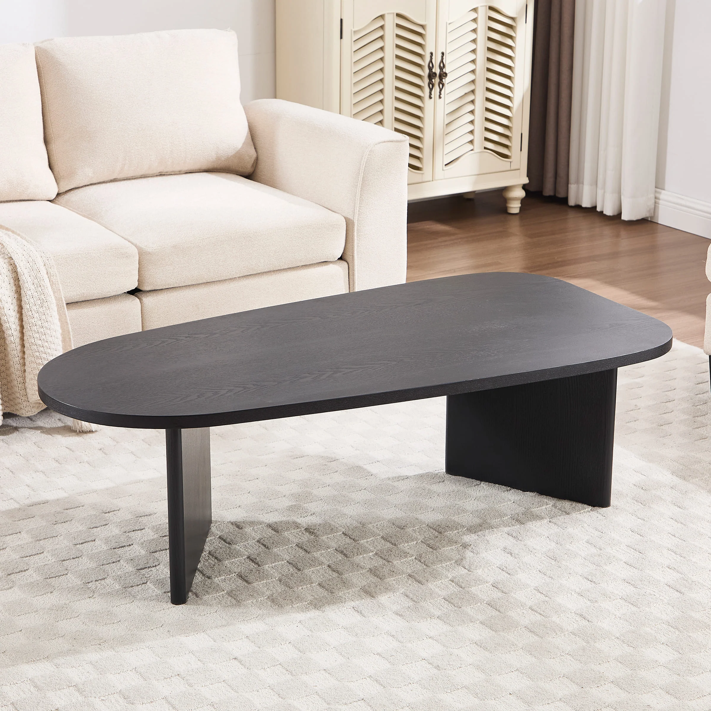 Solid Wood Irregular-Shaped Coffee Table - XX150CT - Image 13