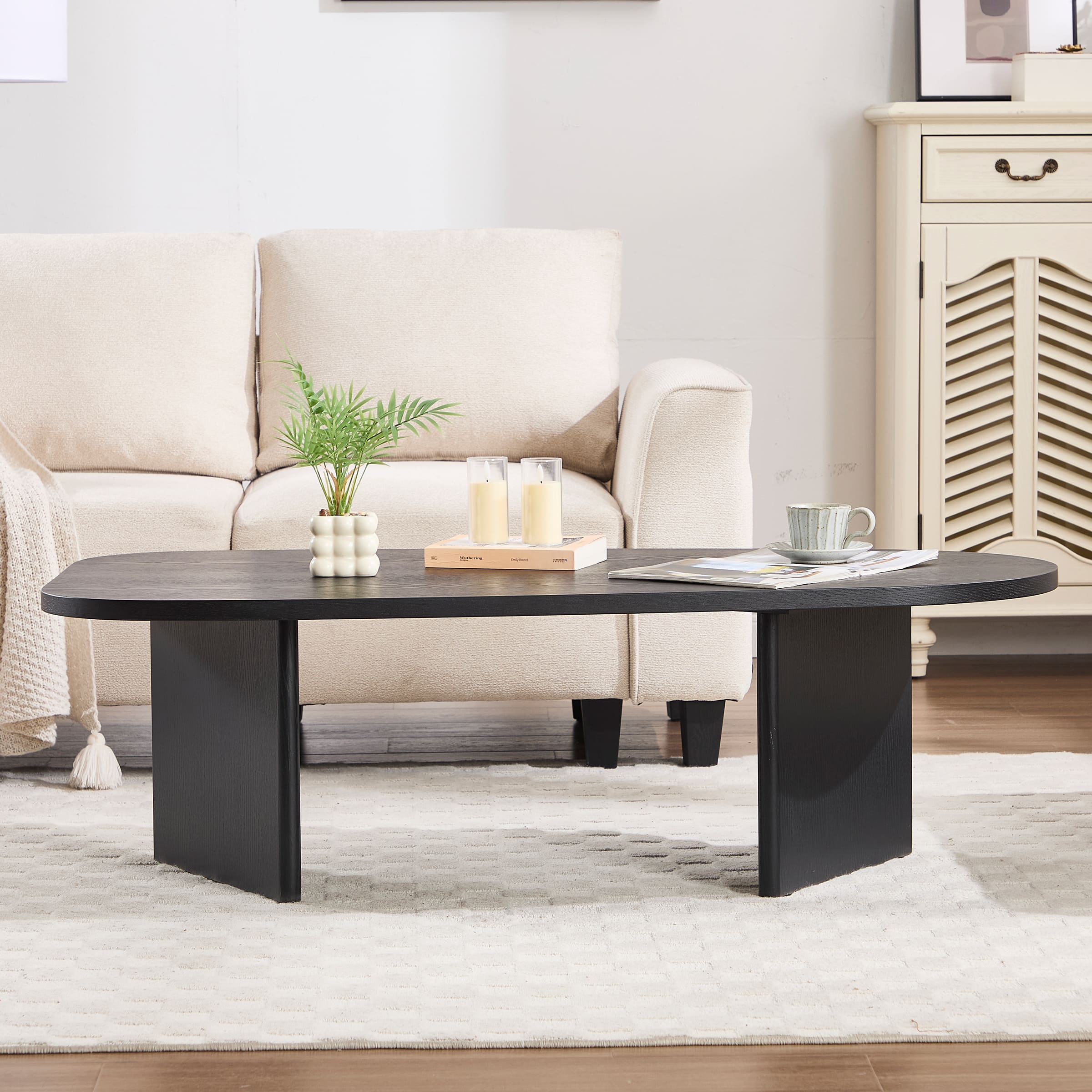 Solid Wood Irregular-Shaped Coffee Table - XX150CT - Image 14
