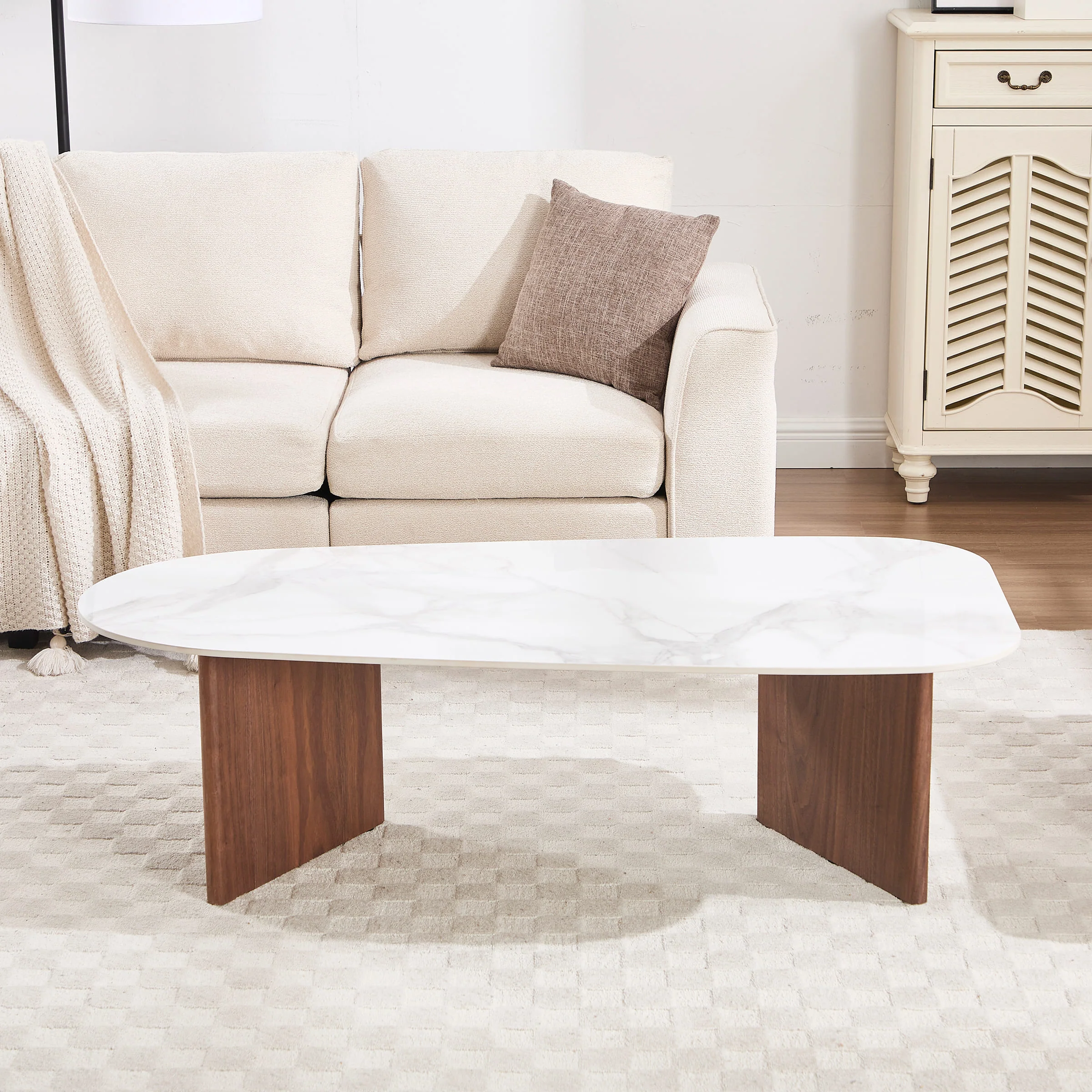 Solid Wood Irregular-Shaped Coffee Table - XX150CT - Image 3