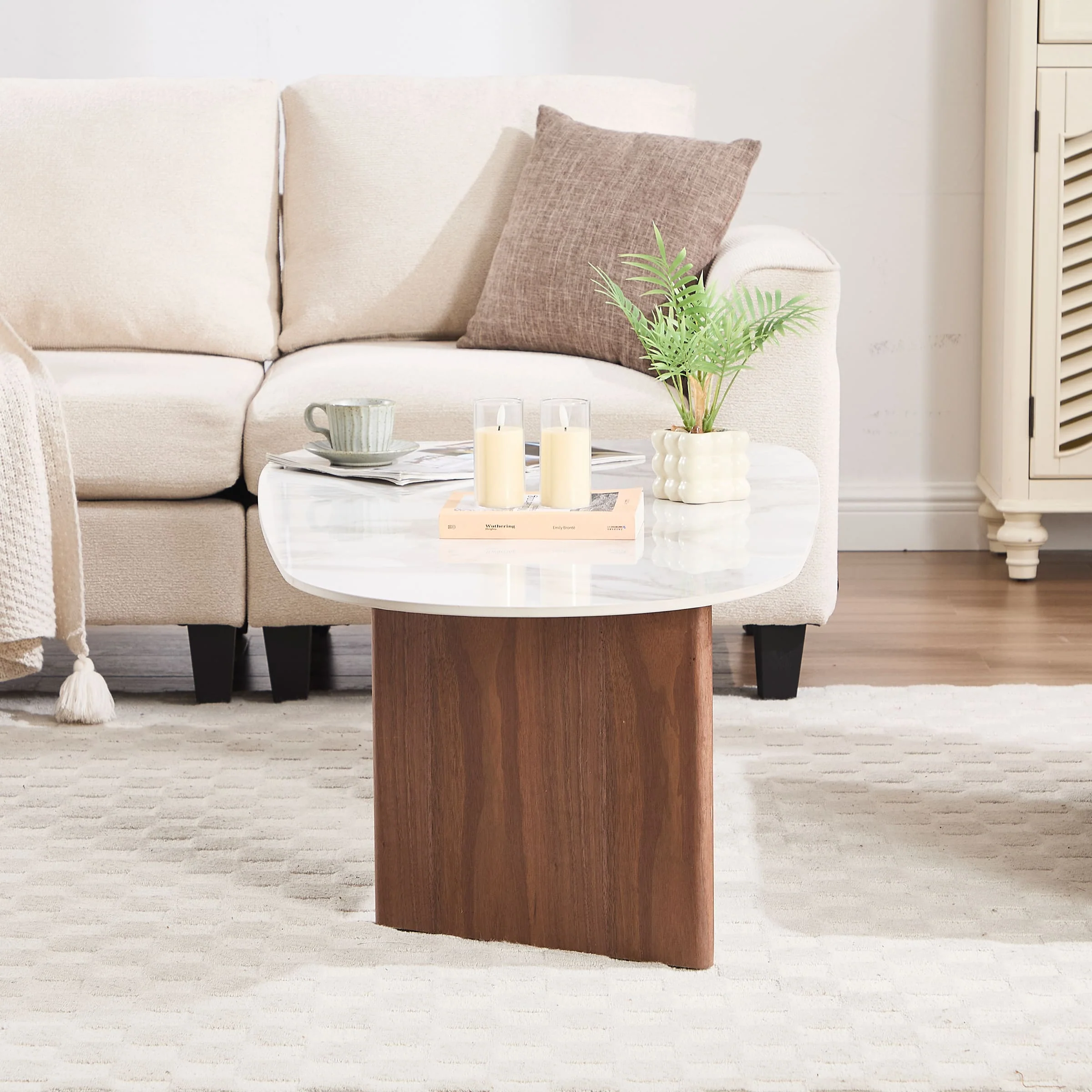 Solid Wood Irregular-Shaped Coffee Table - XX150CT - Image 6