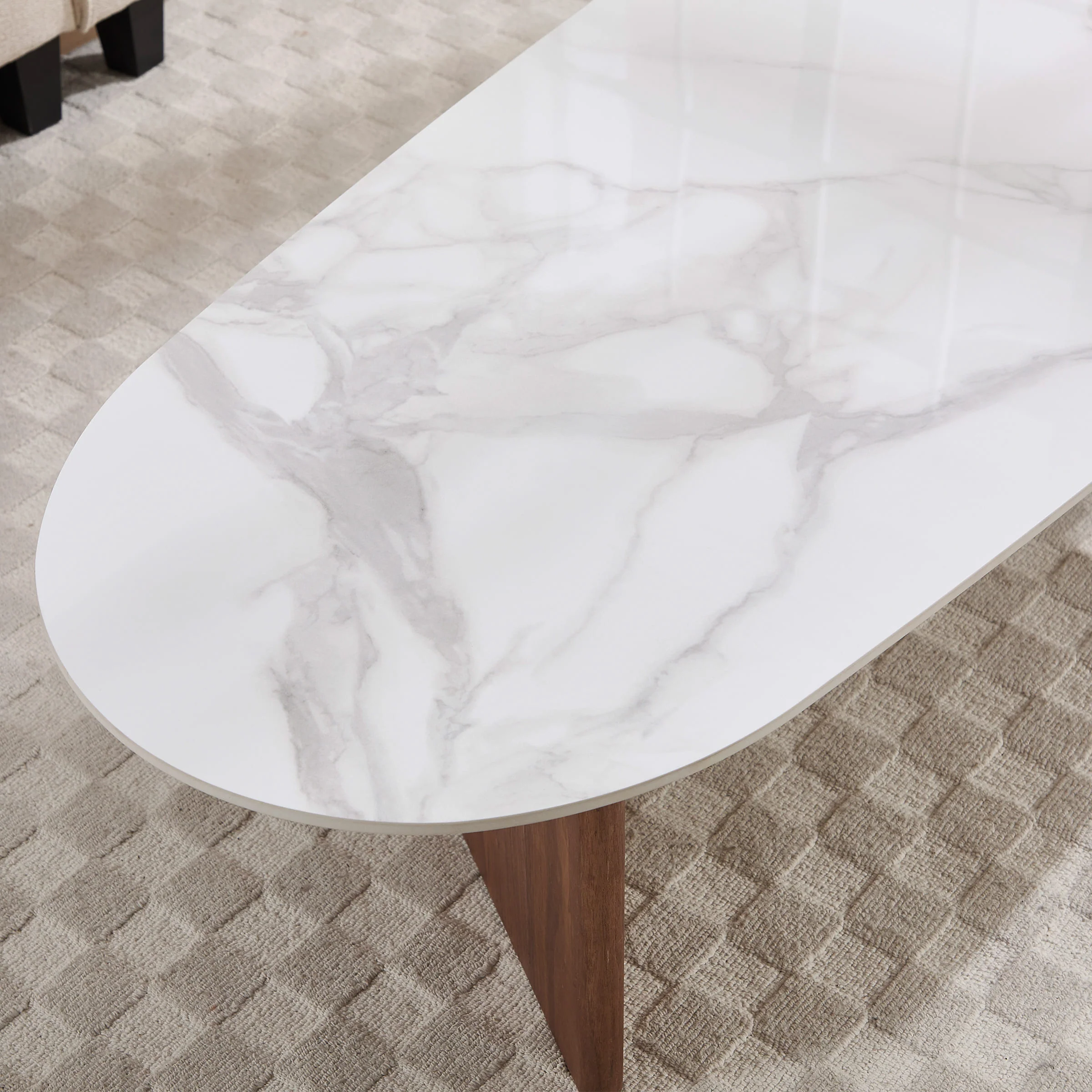 Solid Wood Irregular-Shaped Coffee Table - XX150CT - Image 7