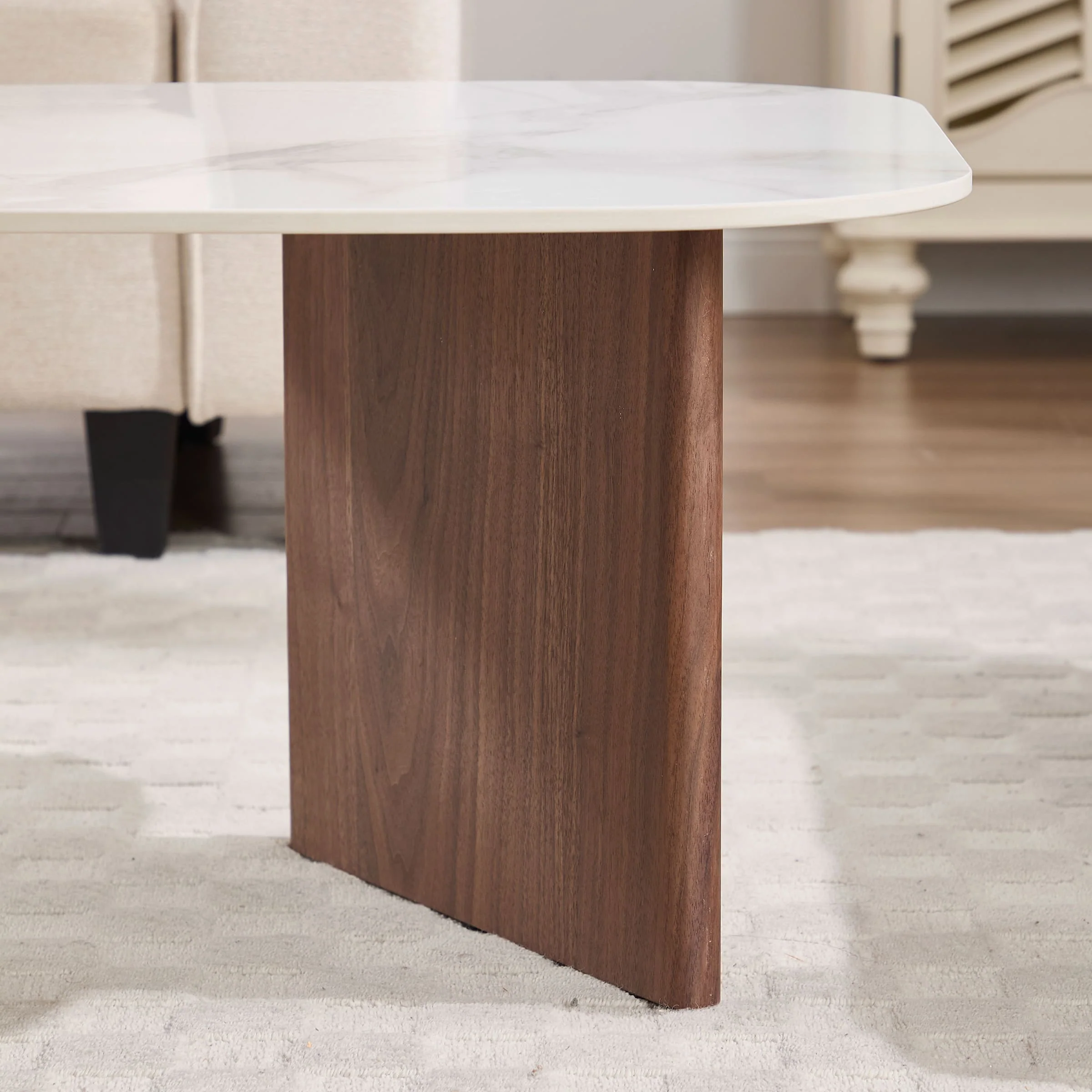 Solid Wood Irregular-Shaped Coffee Table - XX150CT - Image 9