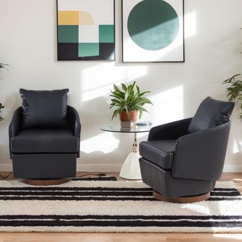 Swivel Accent Chair with Pillow 1 PCS - 30004AC - Image 15