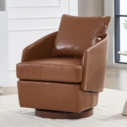 Swivel Accent Chair with Pillow 1 PCS - 30004AC - Image 8