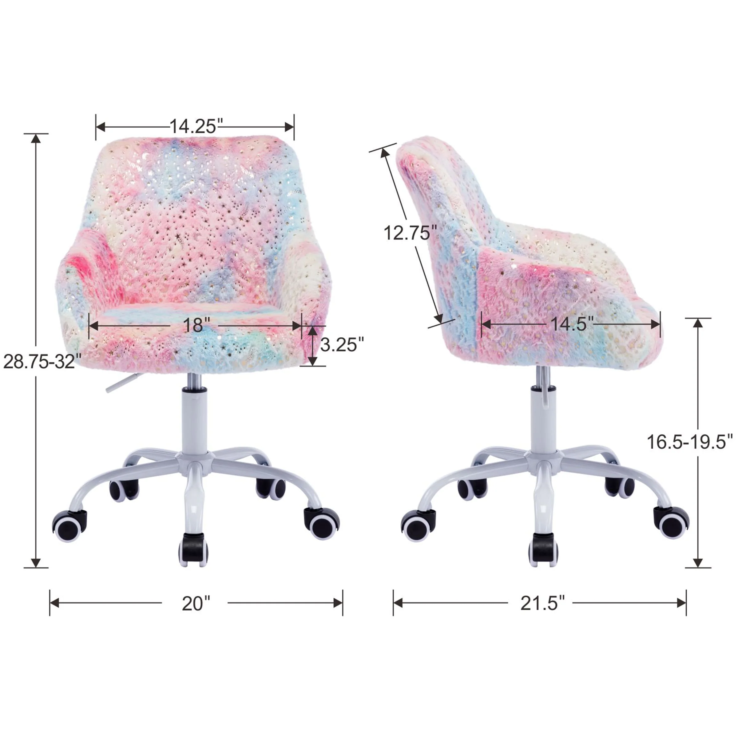 Swivel Kids Chair with Wheels 1 PCS - 2929KC - Image 10