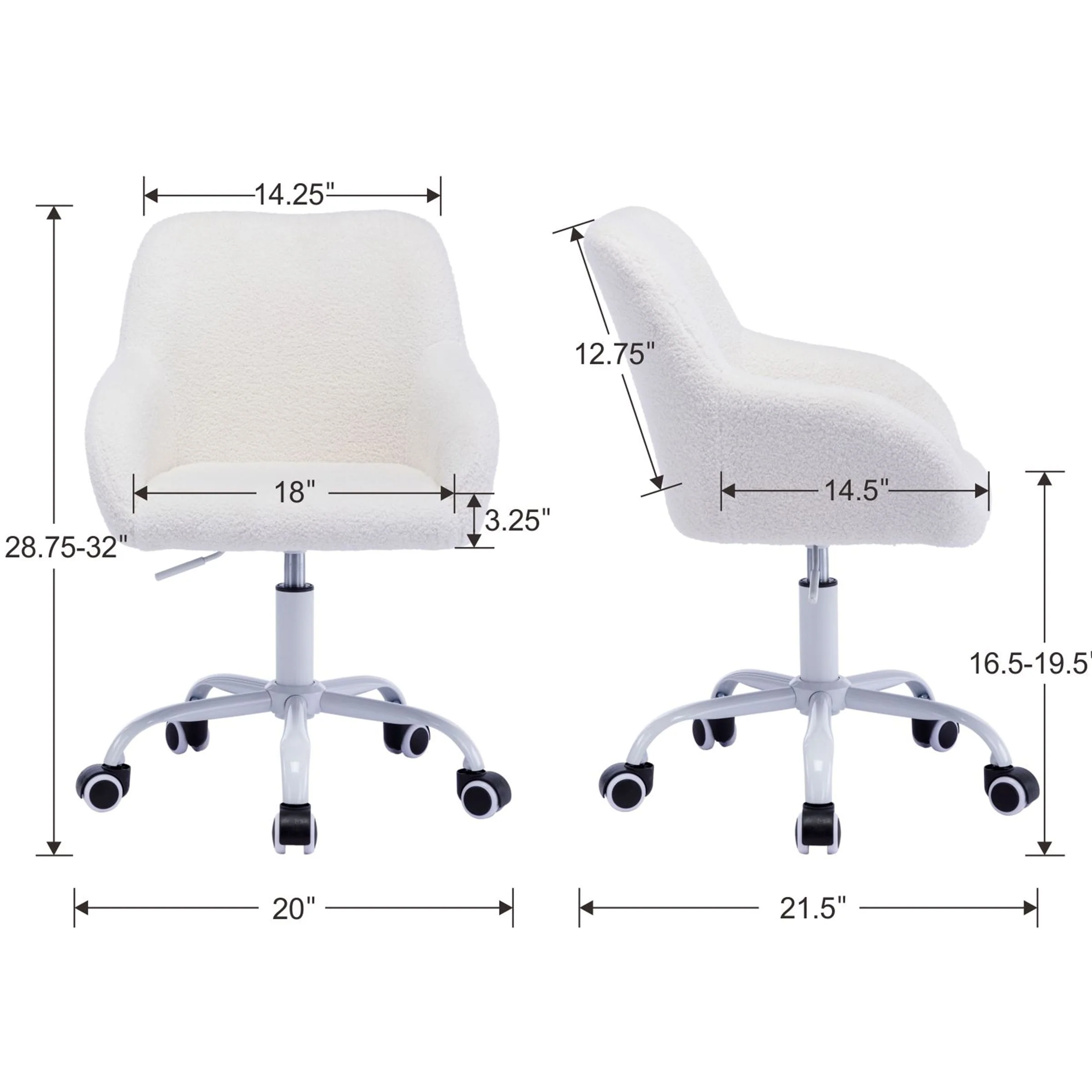 Swivel Kids Chair with Wheels 1 PCS - 2929KC - Image 29