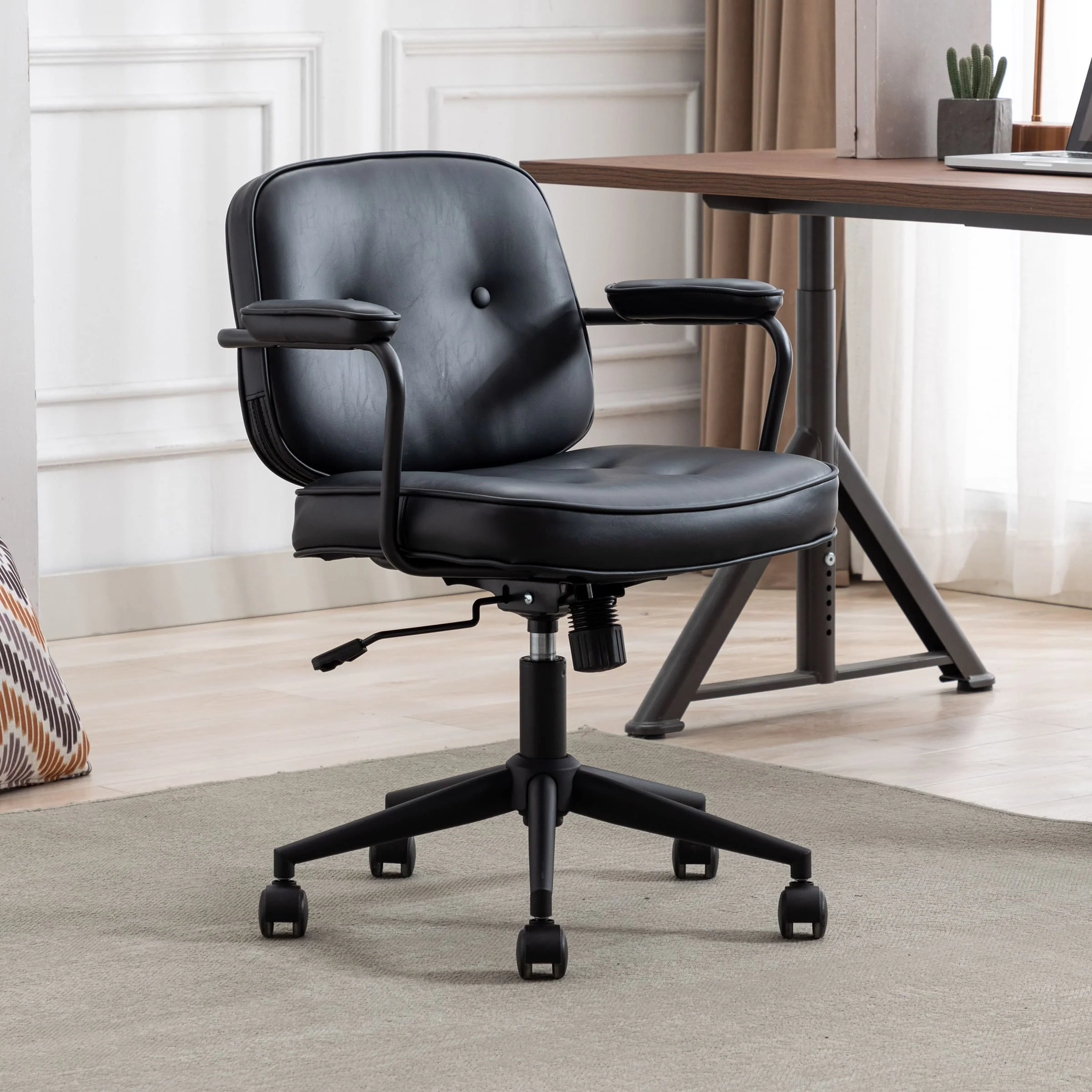 Swivel Leather Home Office Chair 1 PCS - X221OC - Image 18