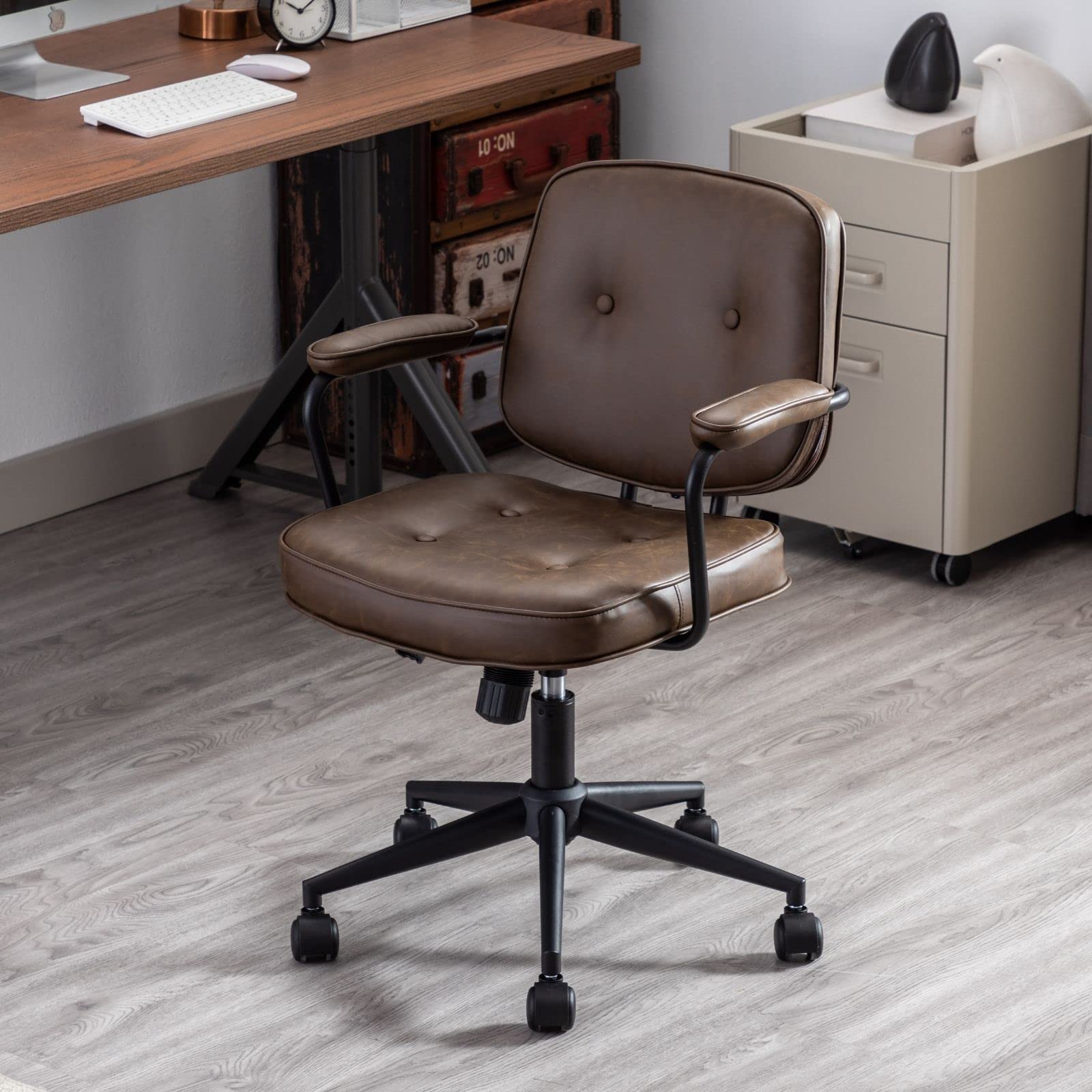 Swivel Leather Home Office Chair 1 PCS - X221OC - Image 29