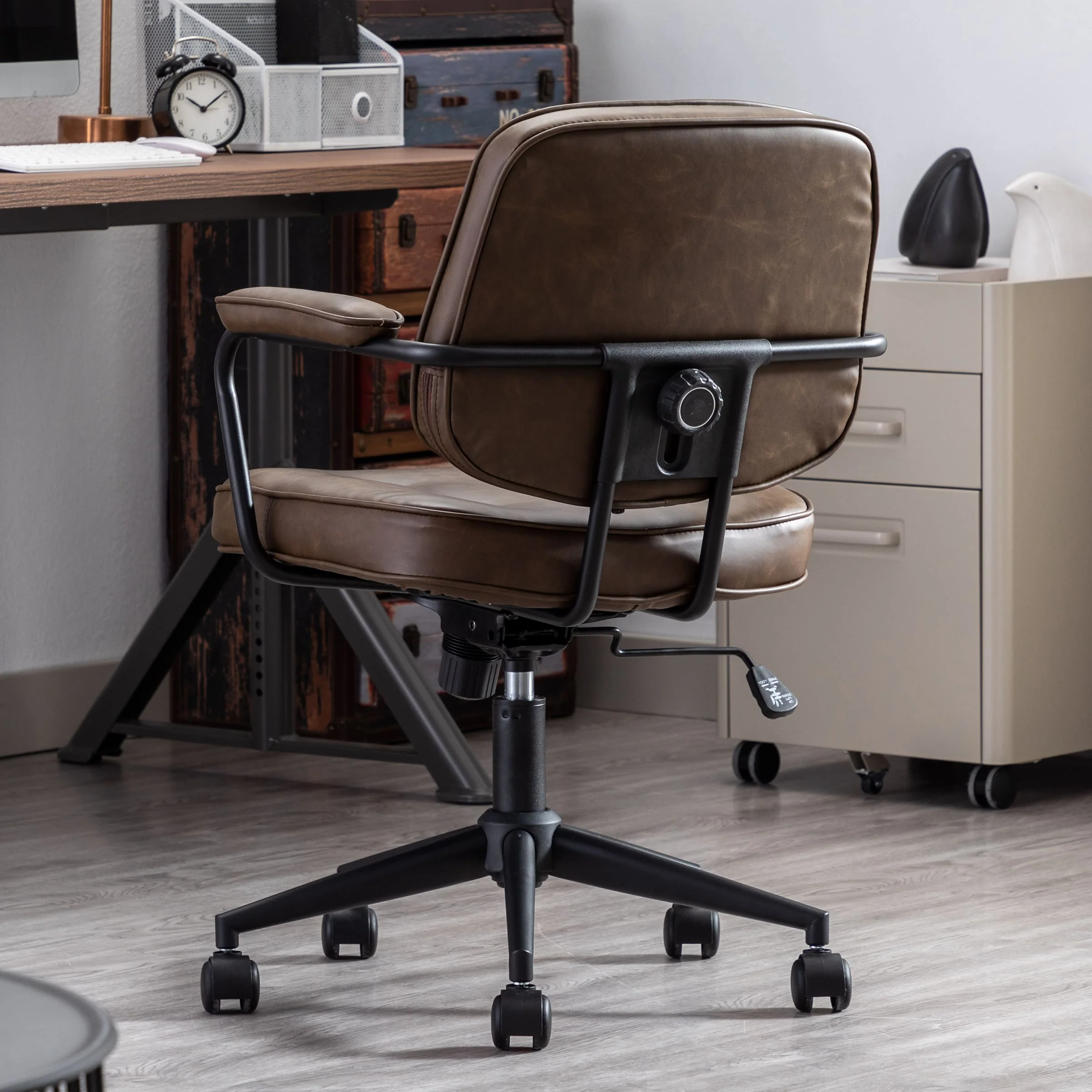 Swivel Leather Home Office Chair 1 PCS - X221OC - Image 30