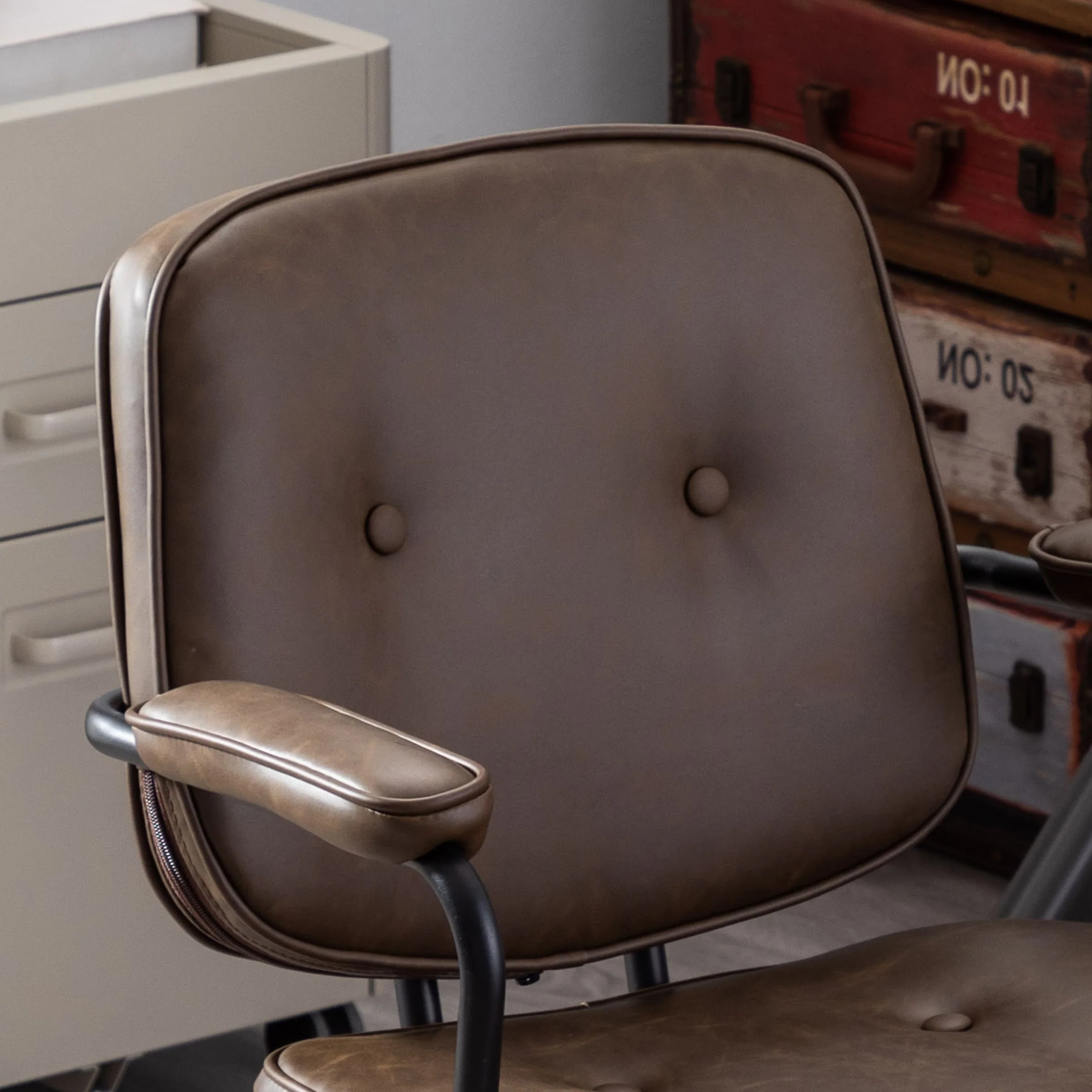 Swivel Leather Home Office Chair 1 PCS - X221OC - Image 31