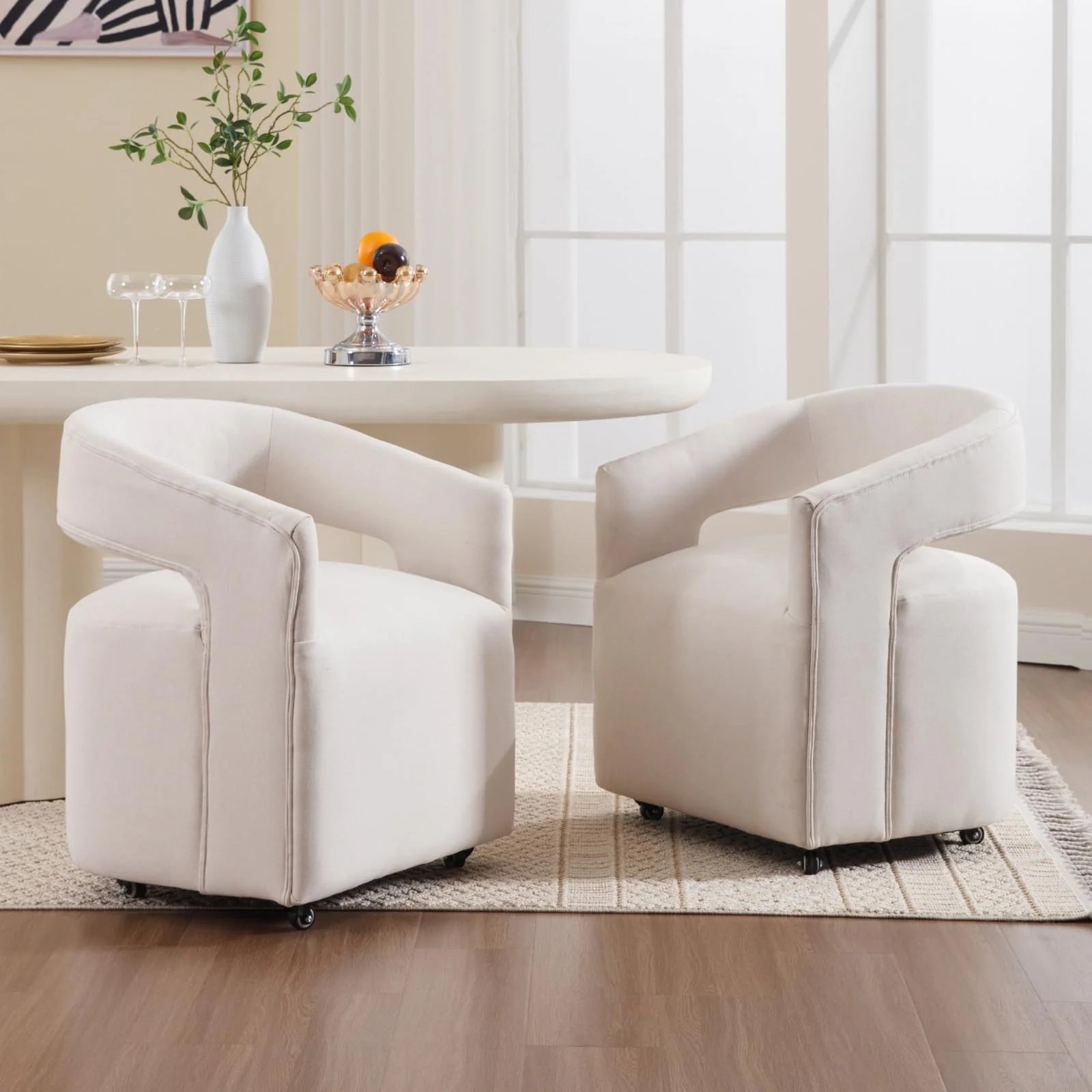 Swivel Open Back Dining Chair 1 PCS - 10027DC - Image 11