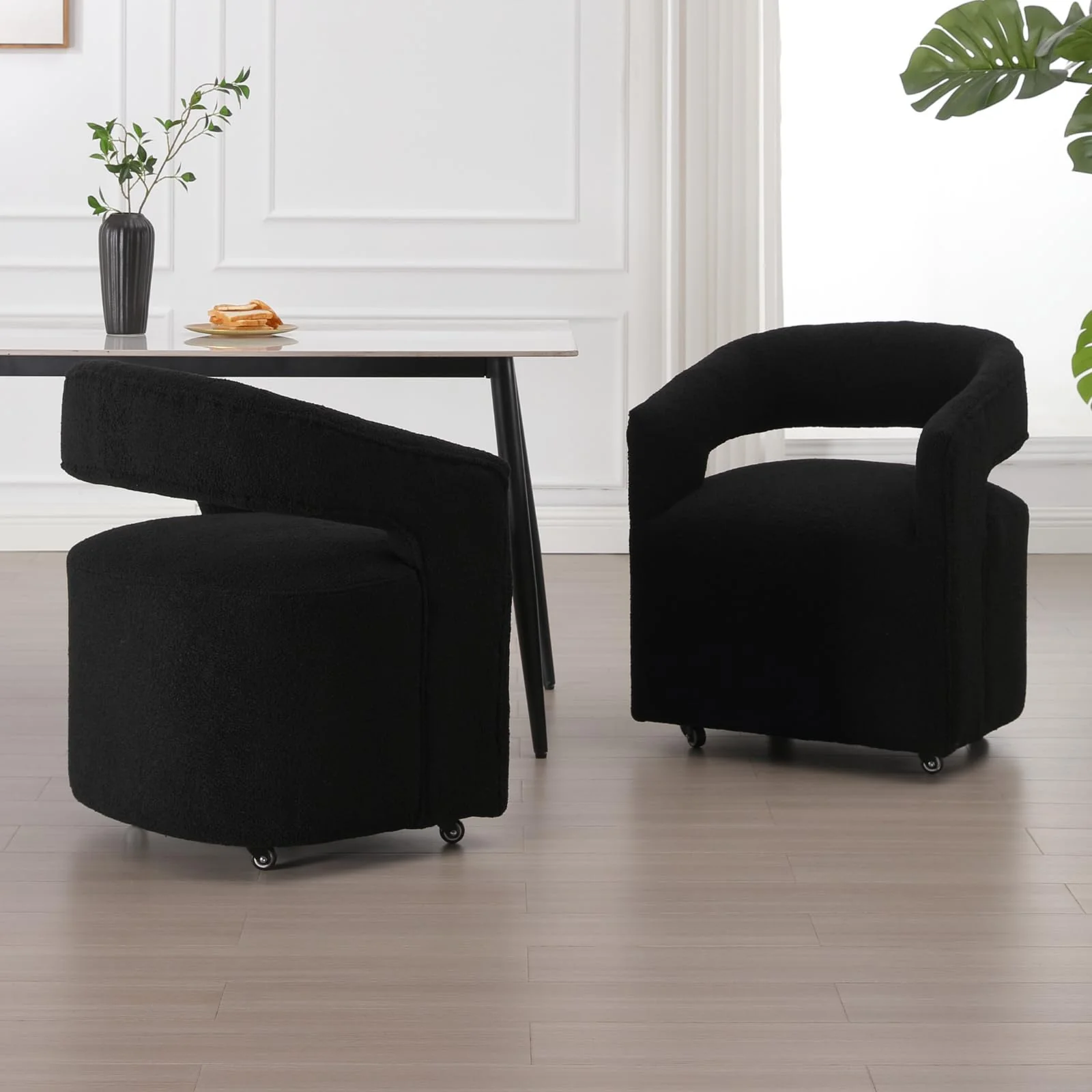 Swivel Open Back Dining Chair 1 PCS - 10027DC - Image 2