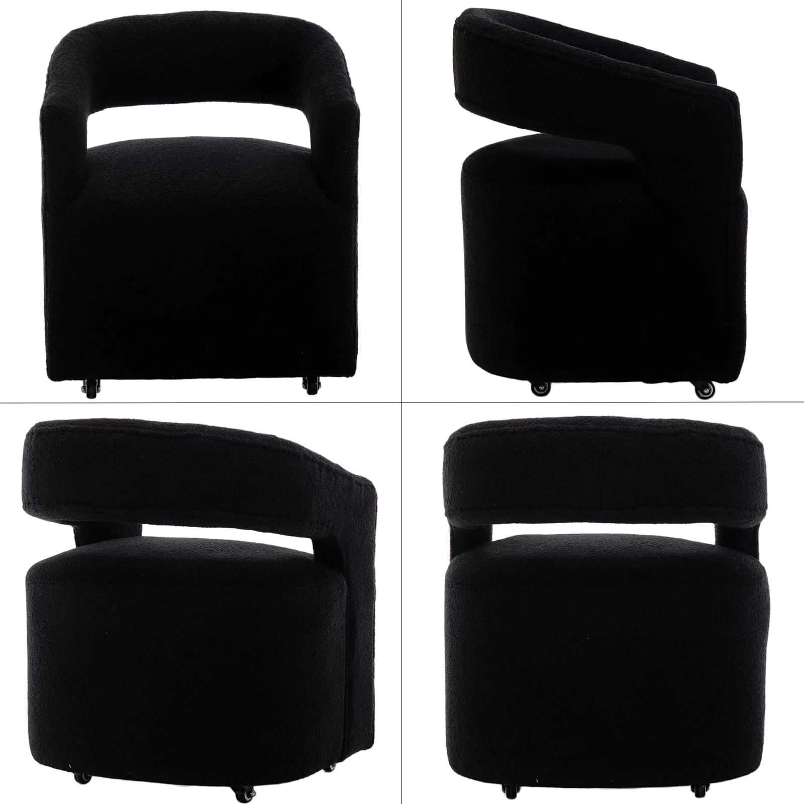 Swivel Open Back Dining Chair 1 PCS - 10027DC - Image 7