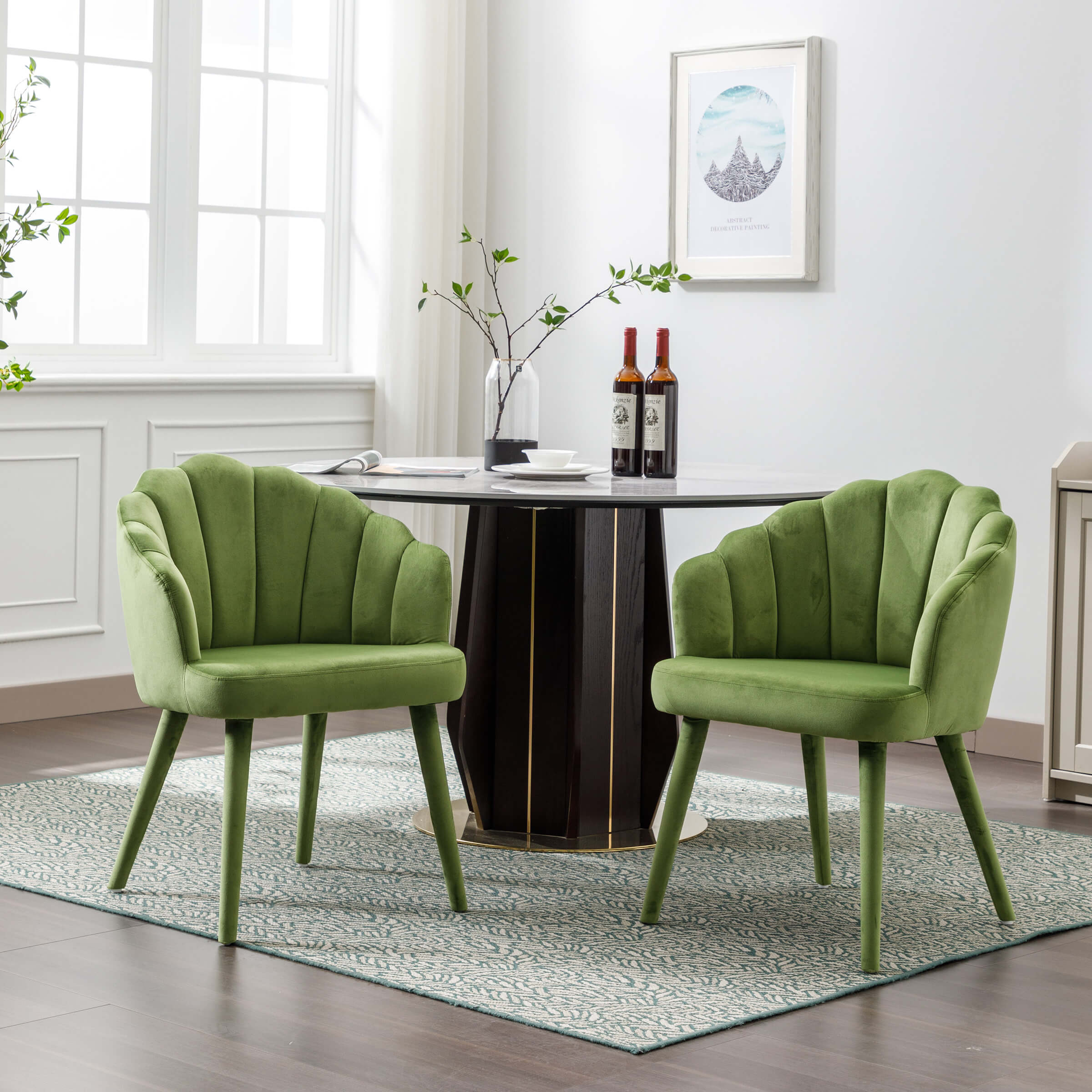 Velvet Dining Chairs Set of 2 - 7753DC - Image 17