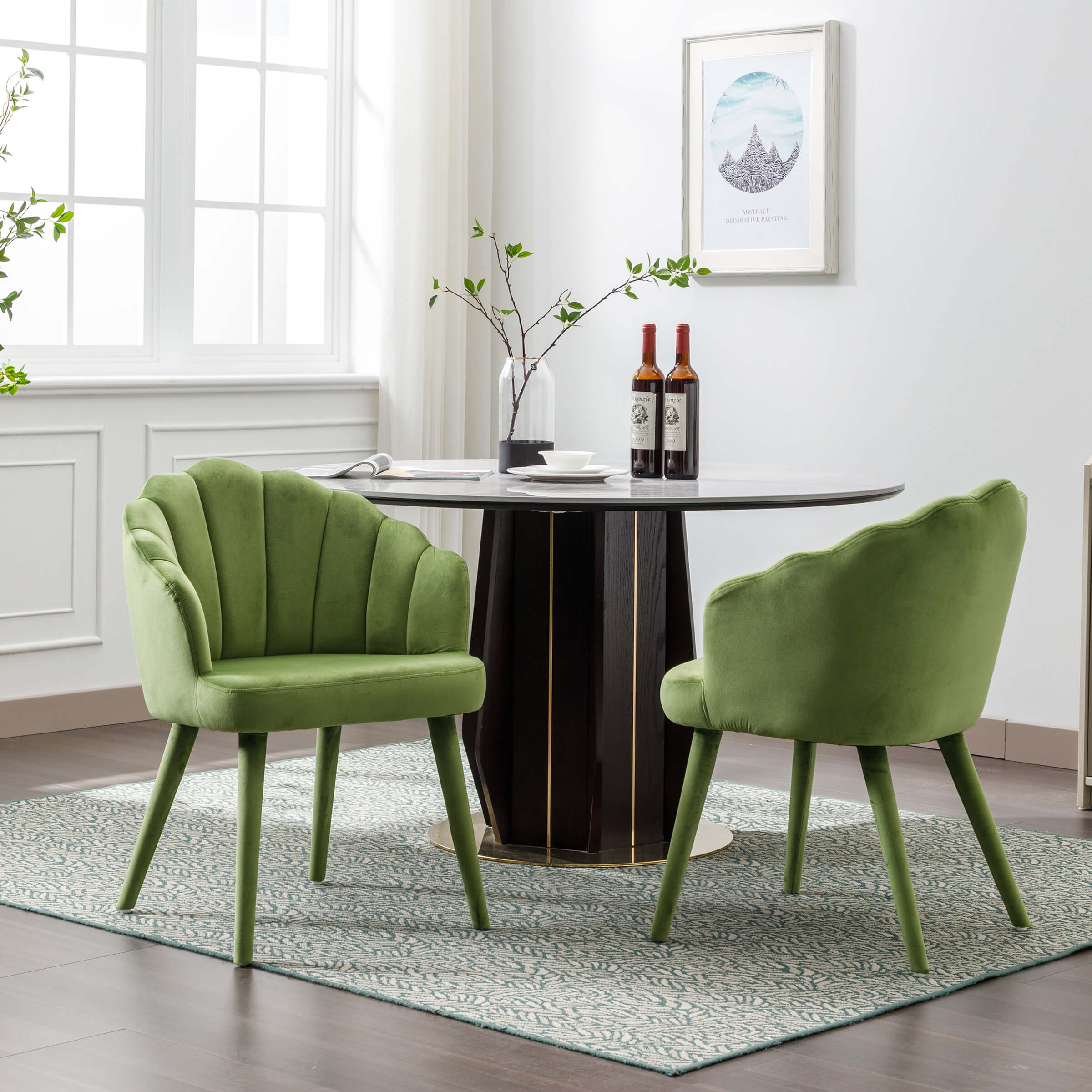 Velvet Dining Chairs Set of 2 - 7753DC - Image 18