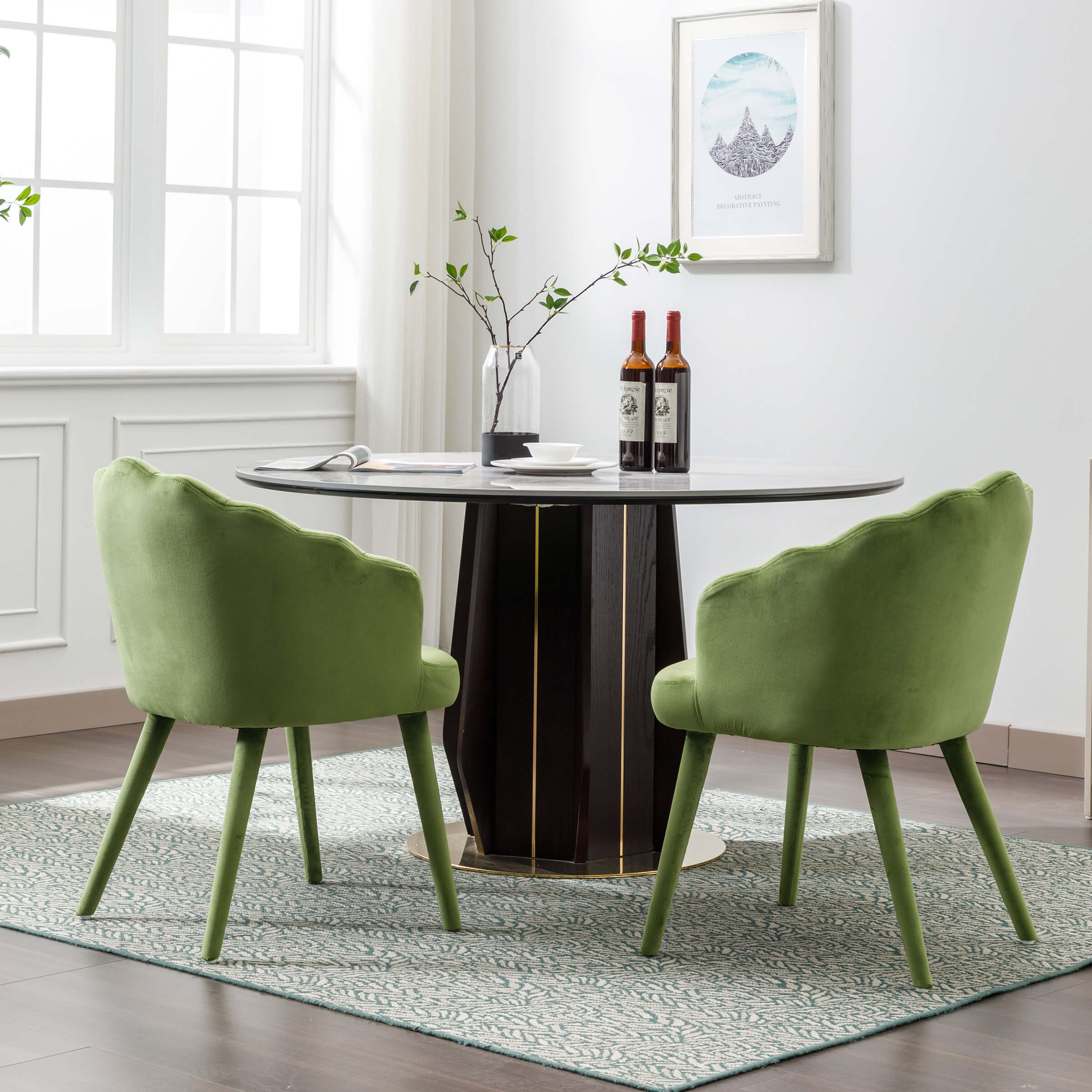 Velvet Dining Chairs Set of 2 - 7753DC - Image 19