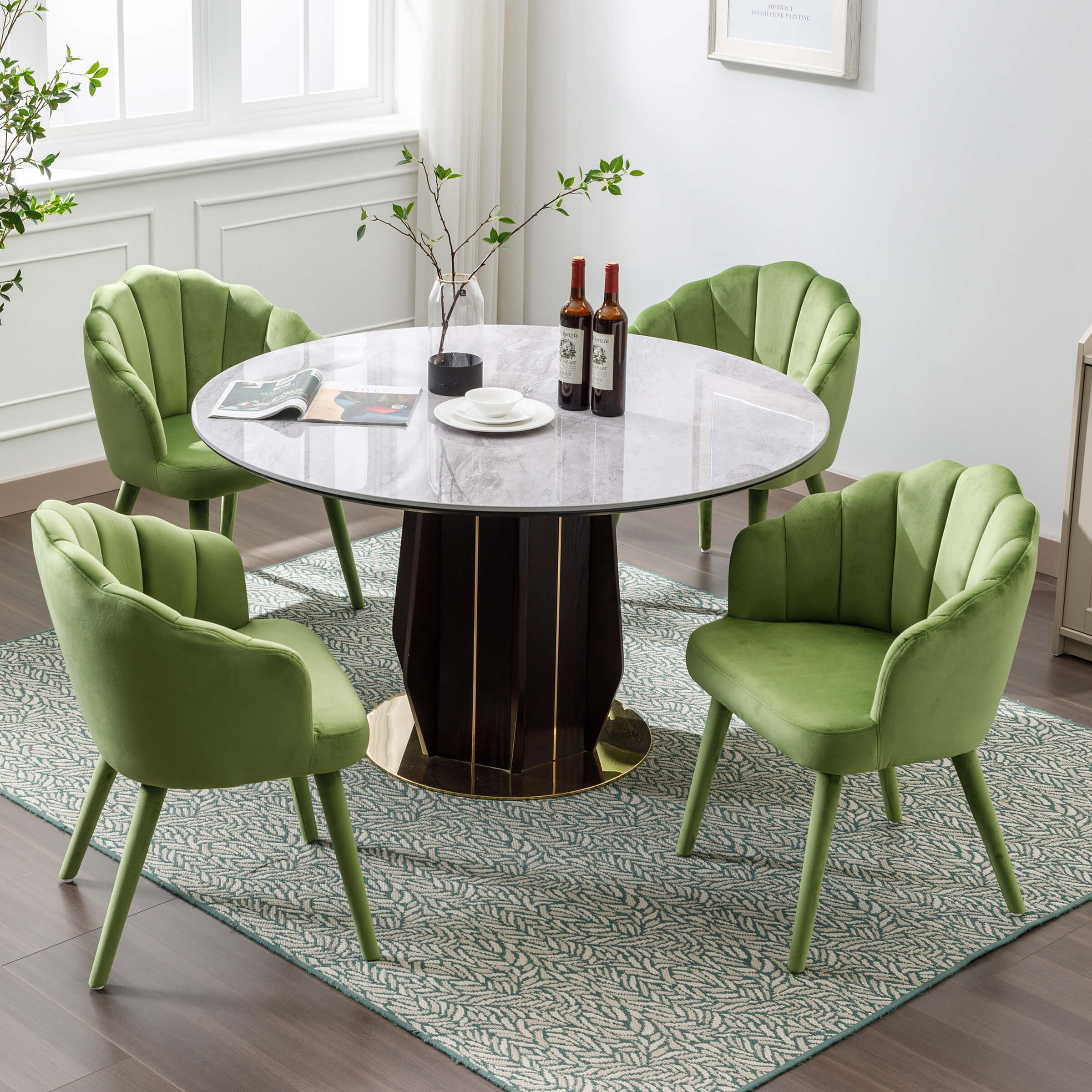 Velvet Dining Chairs Set of 2 - 7753DC - Image 20