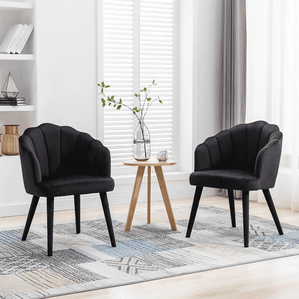 Velvet Dining Chairs Set of 2 - 7753DC - Image 7