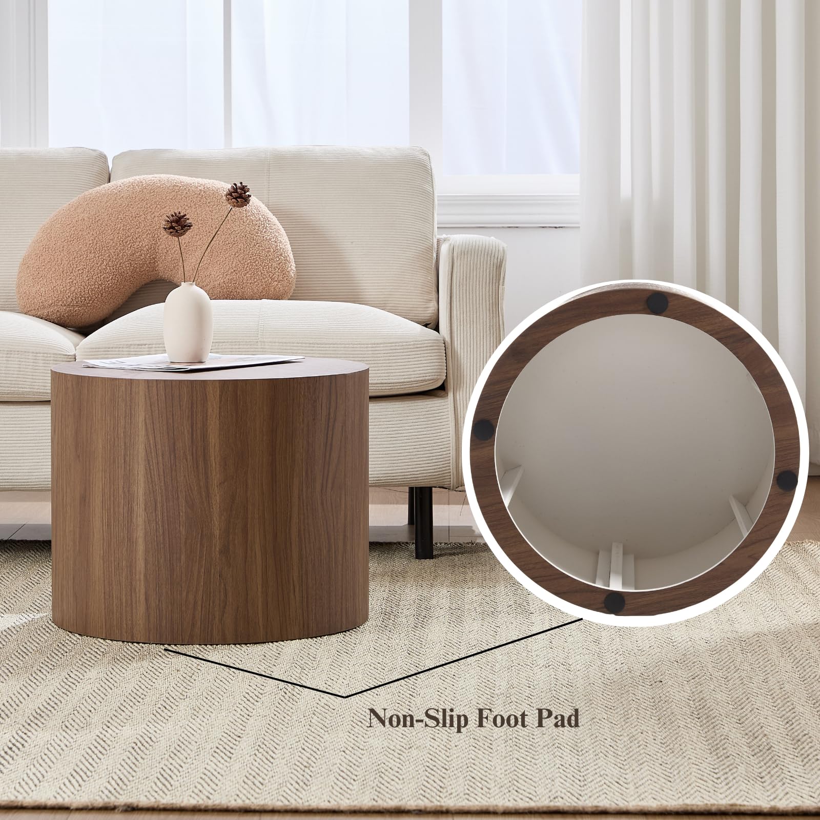 Round Wood Nesting Coffee Table Set of 2 - 24060CT - Image 18