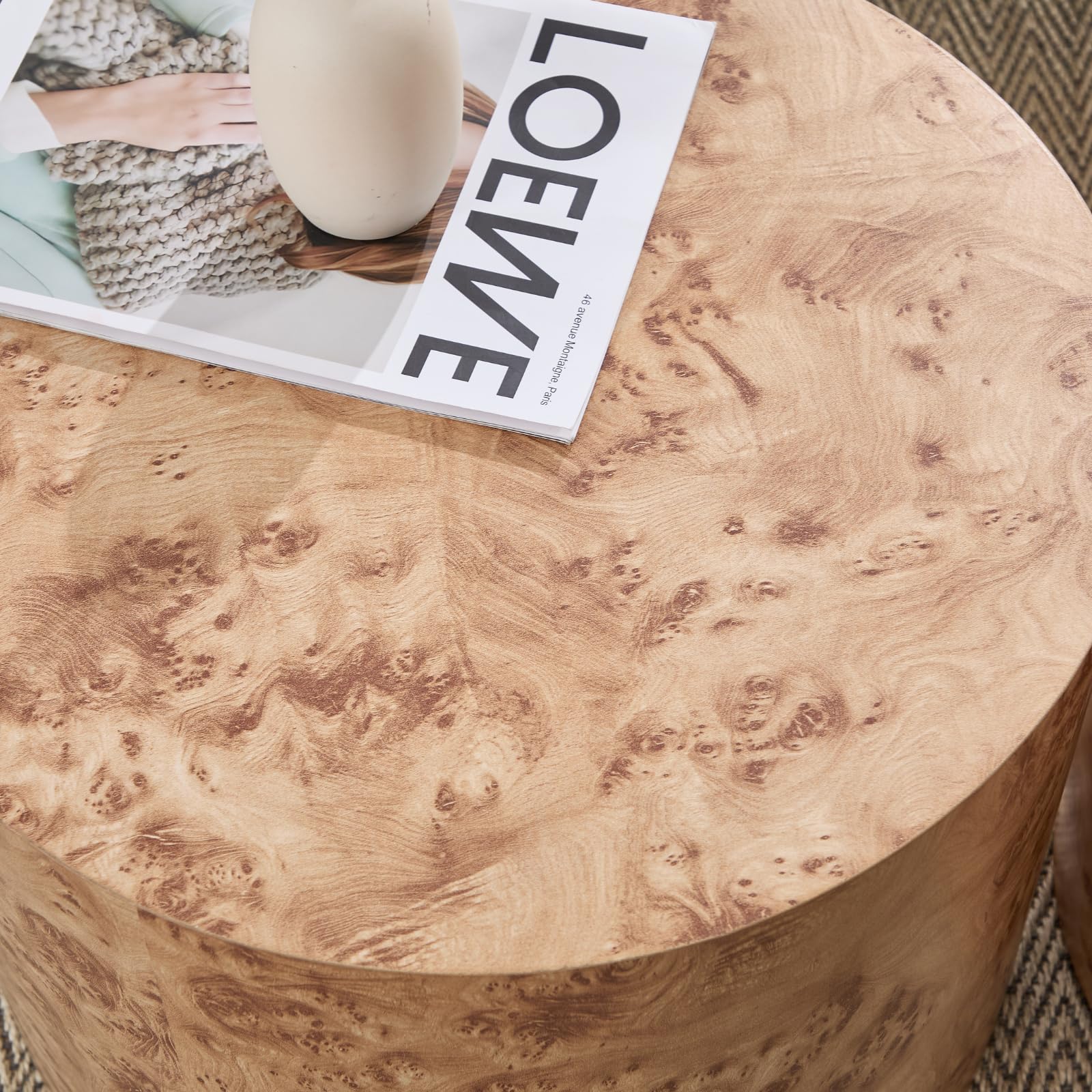 Round Wood Nesting Coffee Table Set of 2 - 24060CT - Image 9