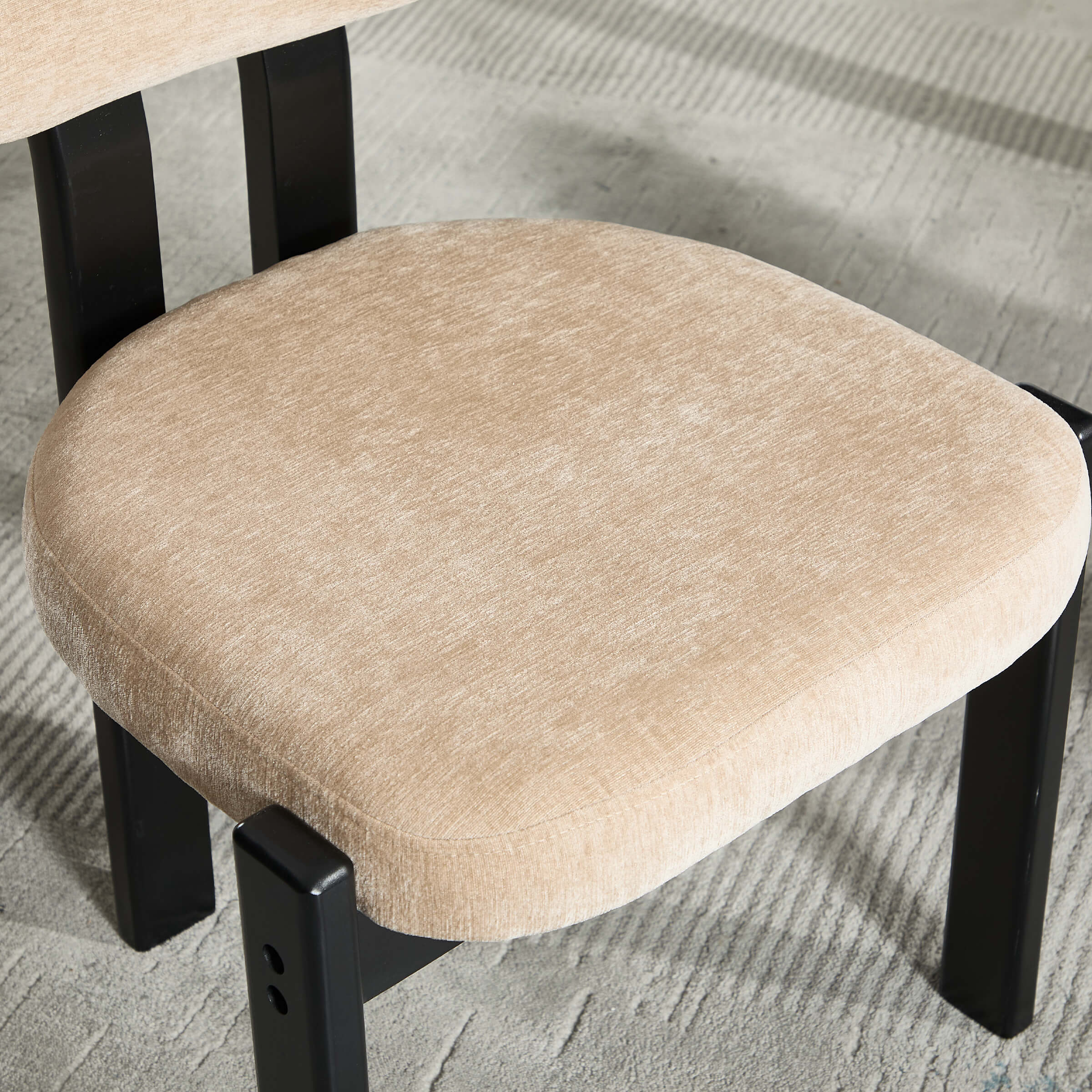 Armless Wood Legs Dining Chairs Set of 2 - 10048DC - Image 5