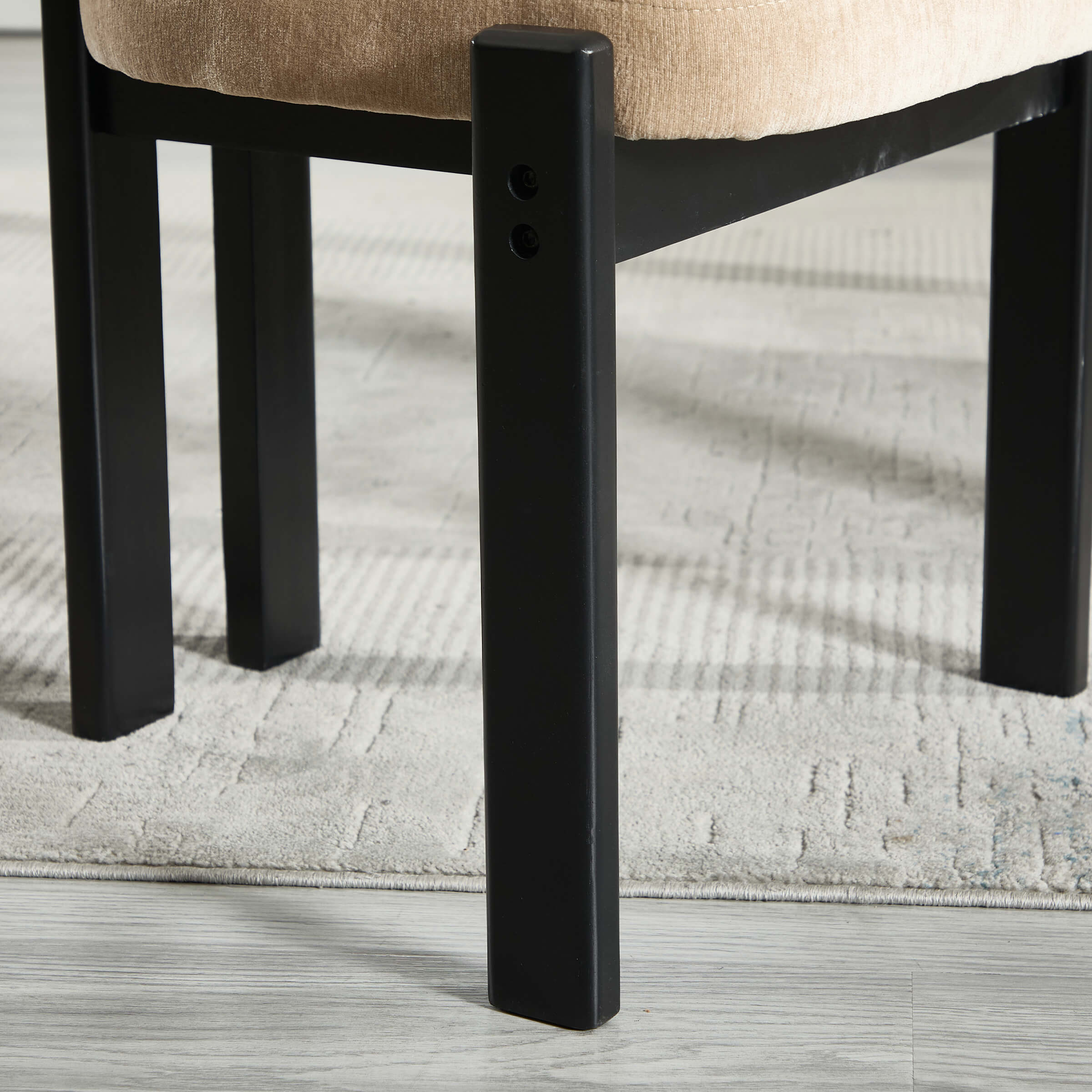 Armless Wood Legs Dining Chairs Set of 2 - 10048DC - Image 7