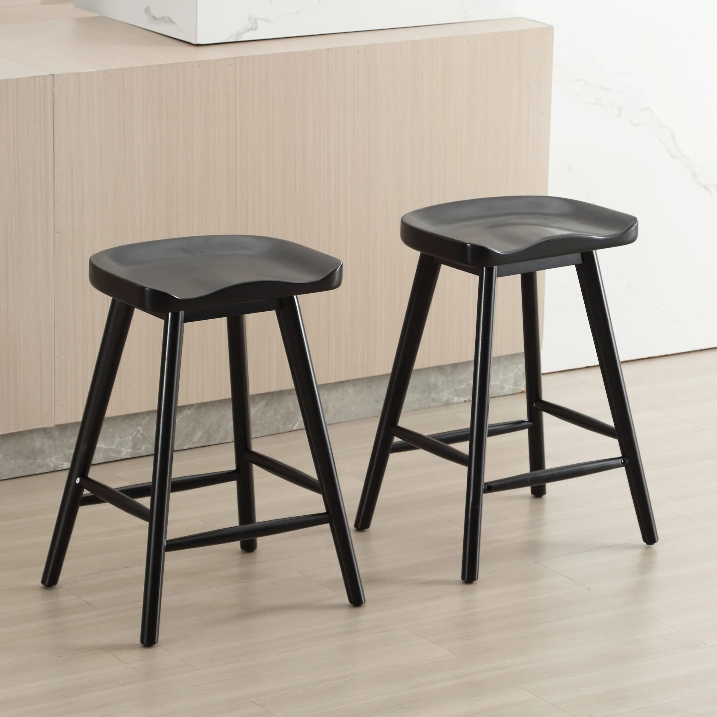 24"H Ergonomic Backless Counter Stools Set of 2 - X018CS - Image 10