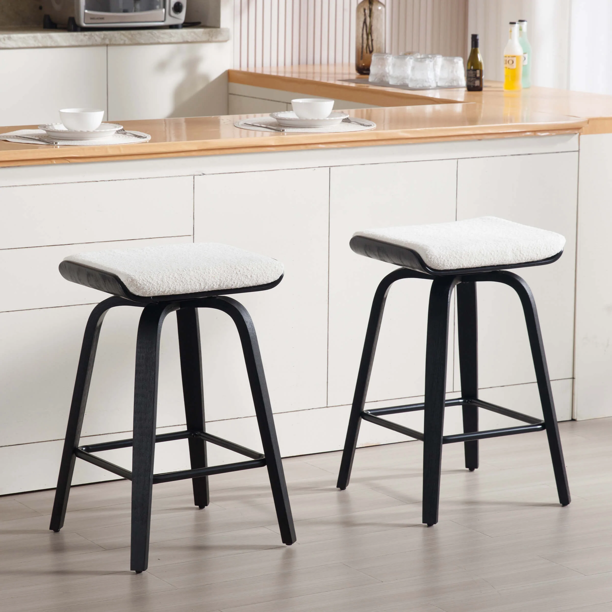 26" Backless Swivel Counter Stools Set of 2 - 1710CS - Image 20
