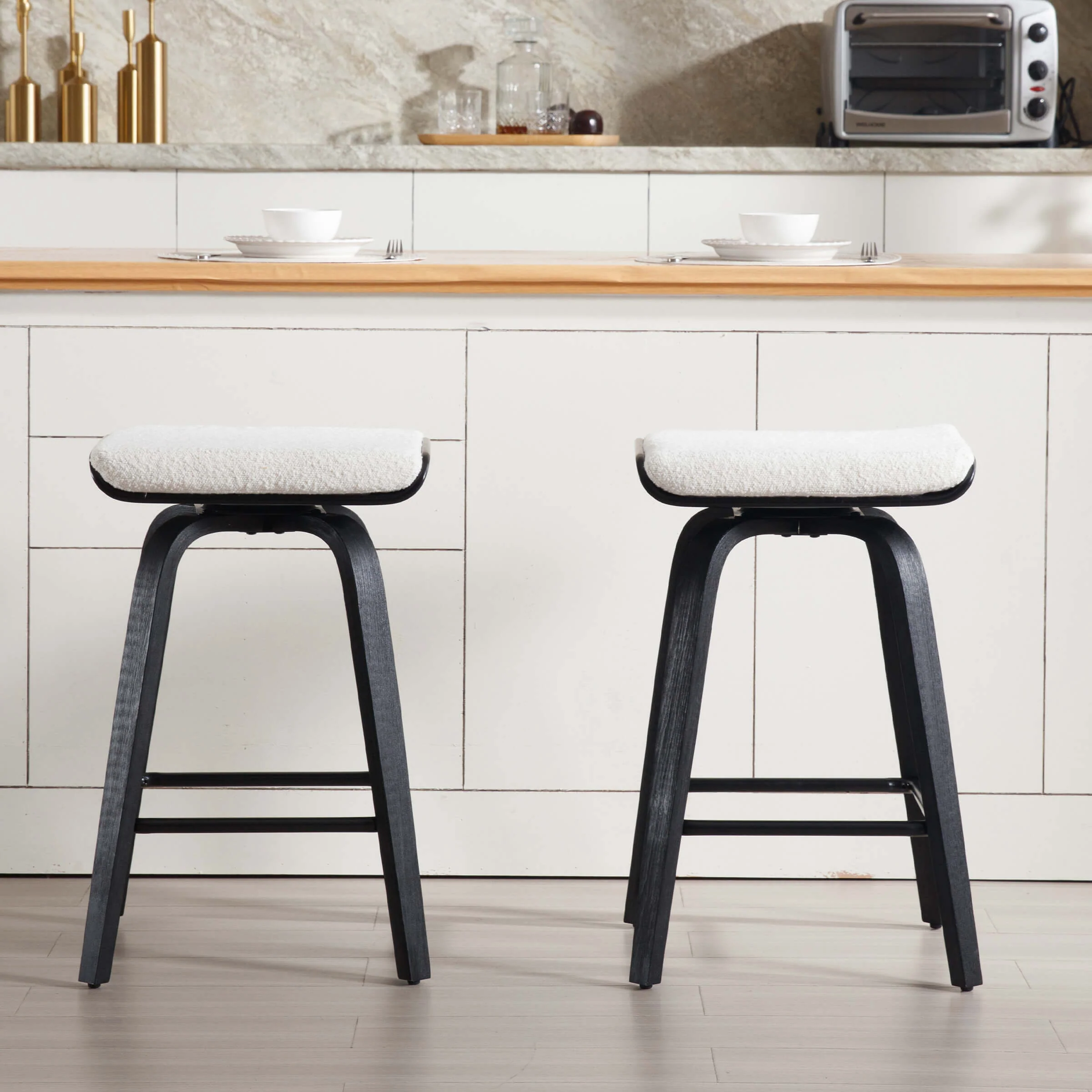 26" Backless Swivel Counter Stools Set of 2 - 1710CS - Image 21