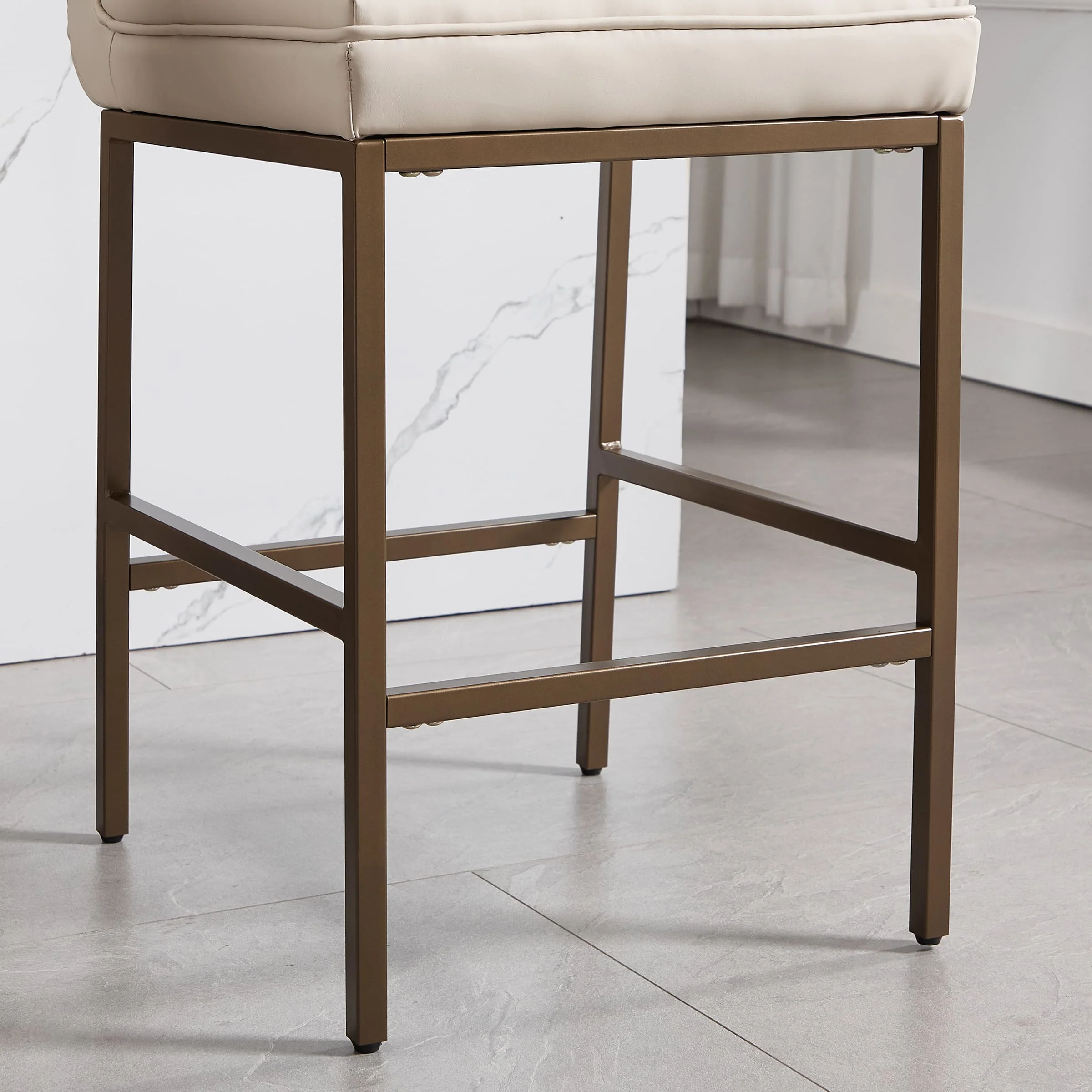 26.75" Leather Counter Height Pub Stools Set of 2 - 2009CS - Image 8
